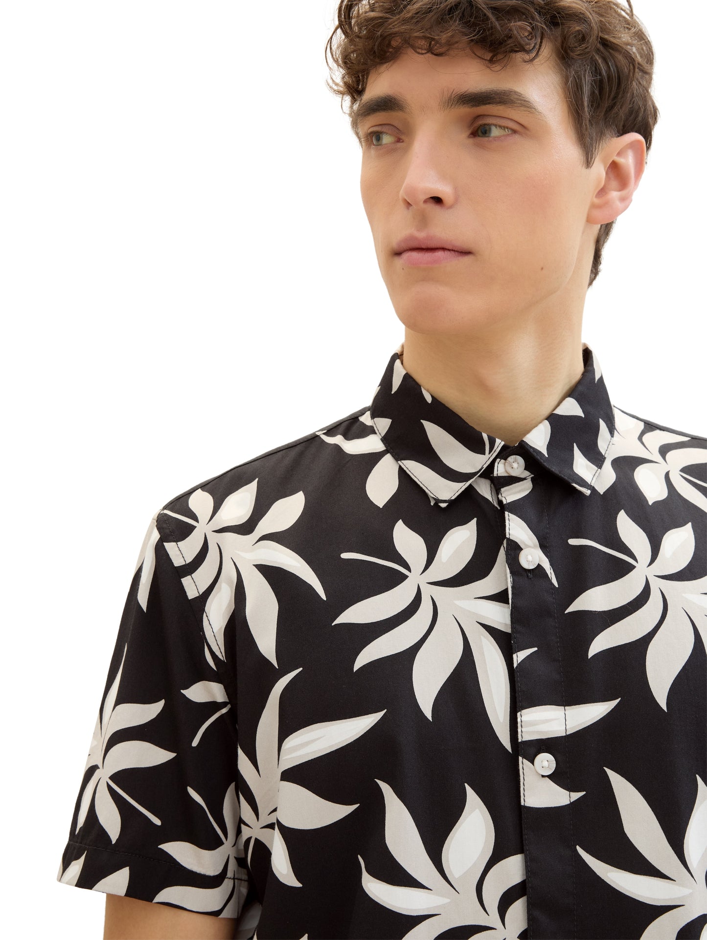 Kurzarmhemd mit Allover Print