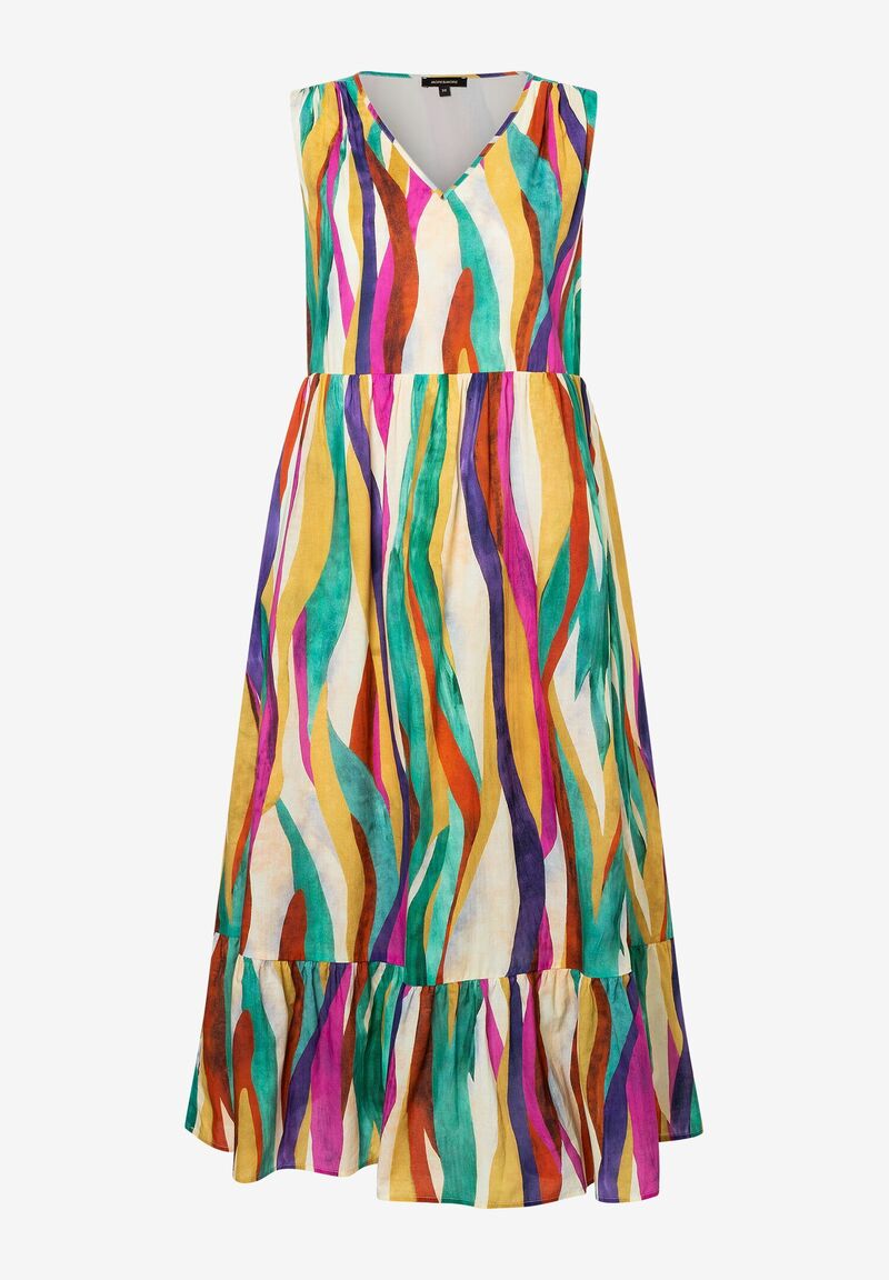 Kleid bunter Streifenprint Sommer-Kollektion