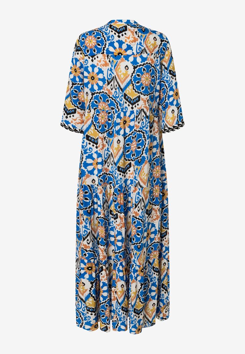 langes Tunikakleid Ornament-Print Sommer-Kollektion