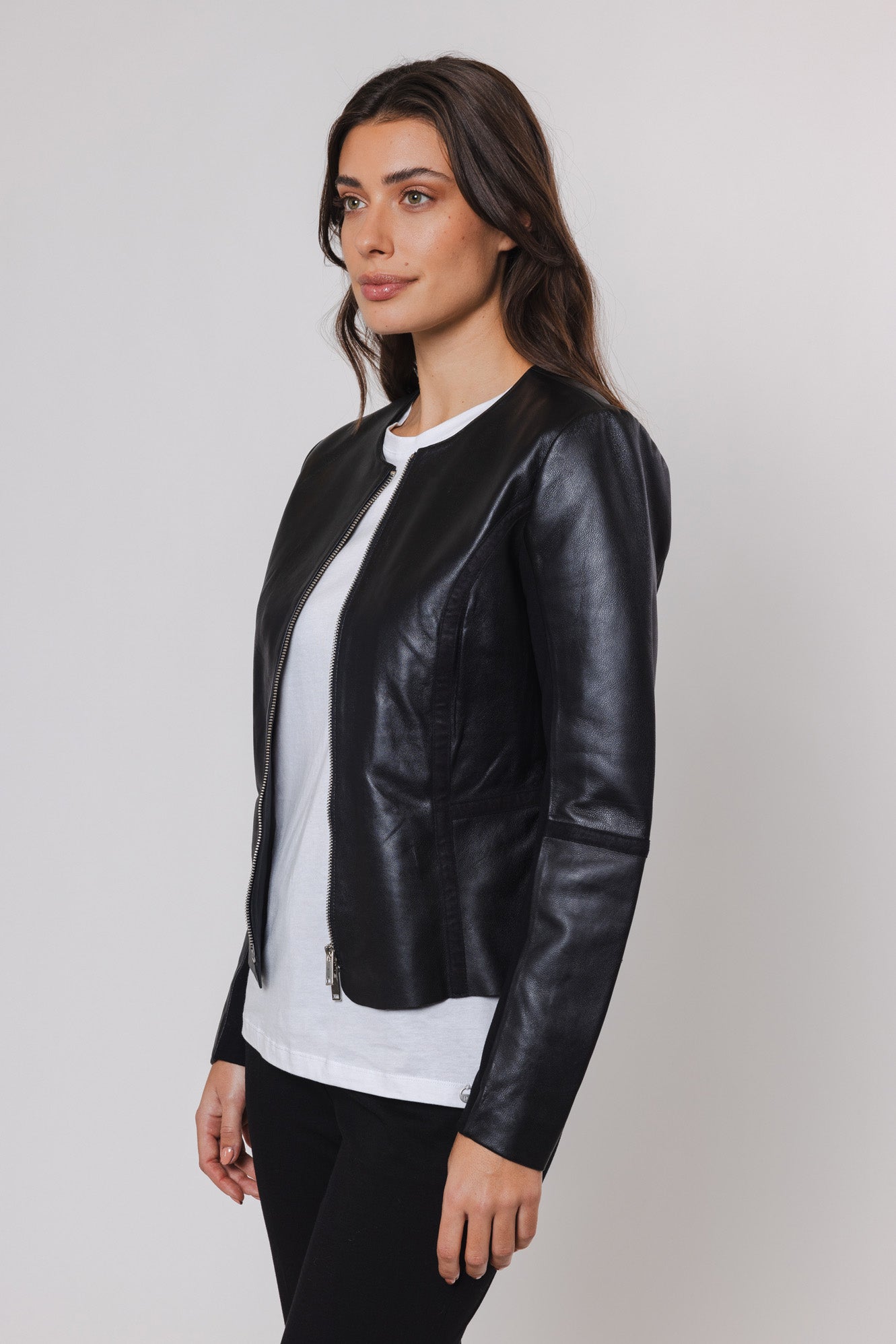 Rino&Pelle Jacke Leder FBlack