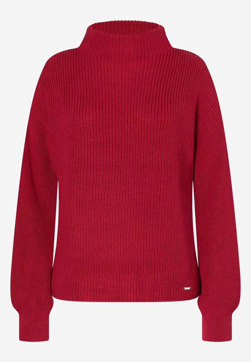 Rippstrick-Pullover schwarz Herbst-Kollektion