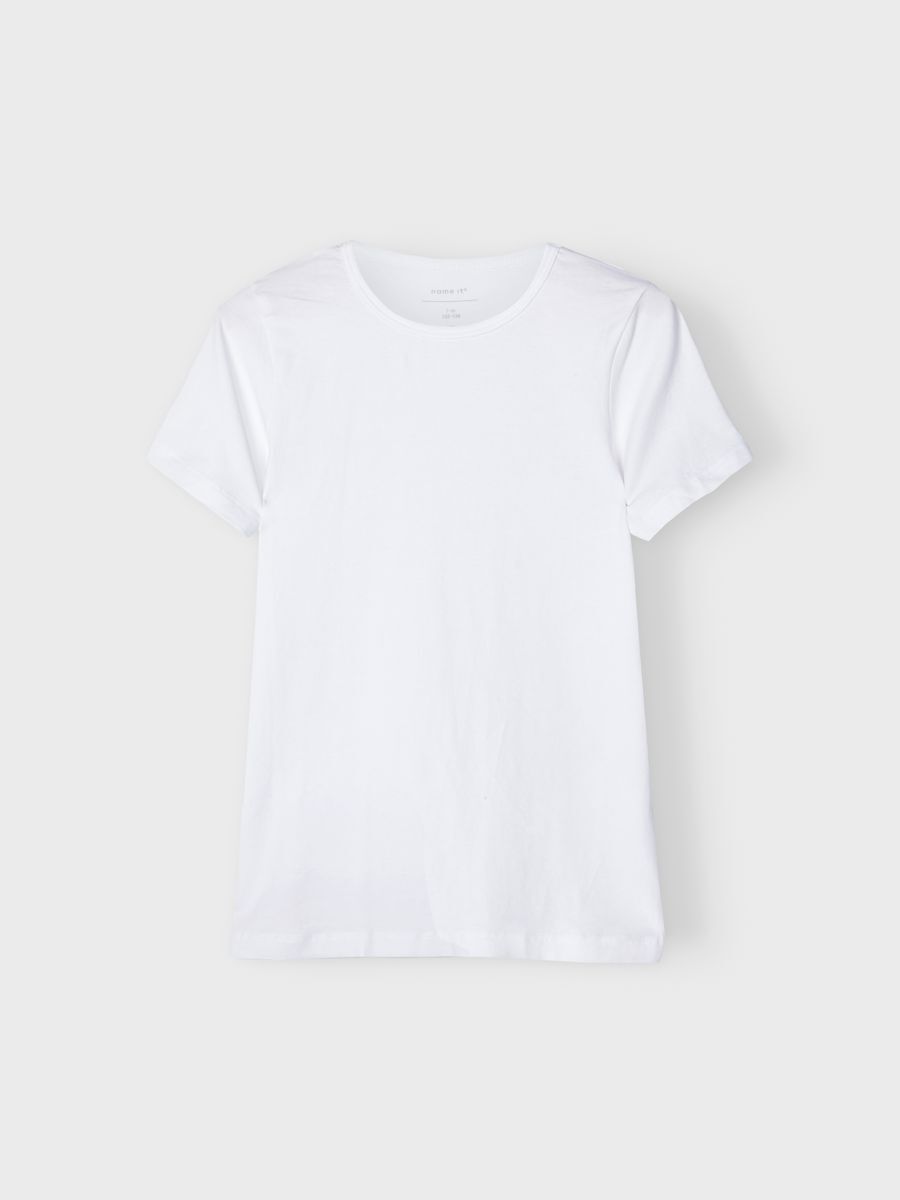 NKMT-SHIRT SLIM 2P SOLID WHITE NOOS