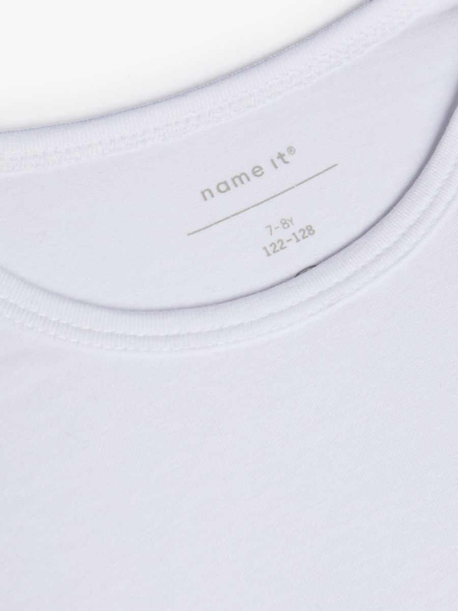 NKMT-SHIRT SLIM 2P SOLID WHITE NOOS