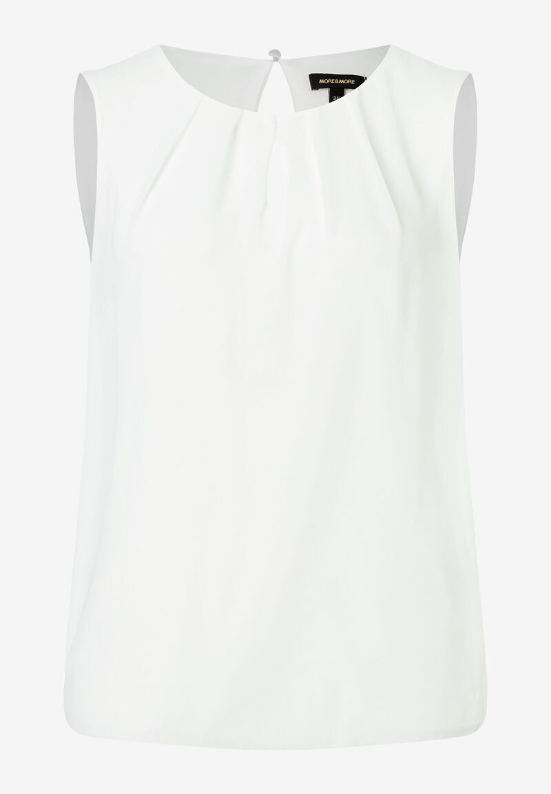 Chiffon Blusentop ecru Frühjahrs-Kollektion