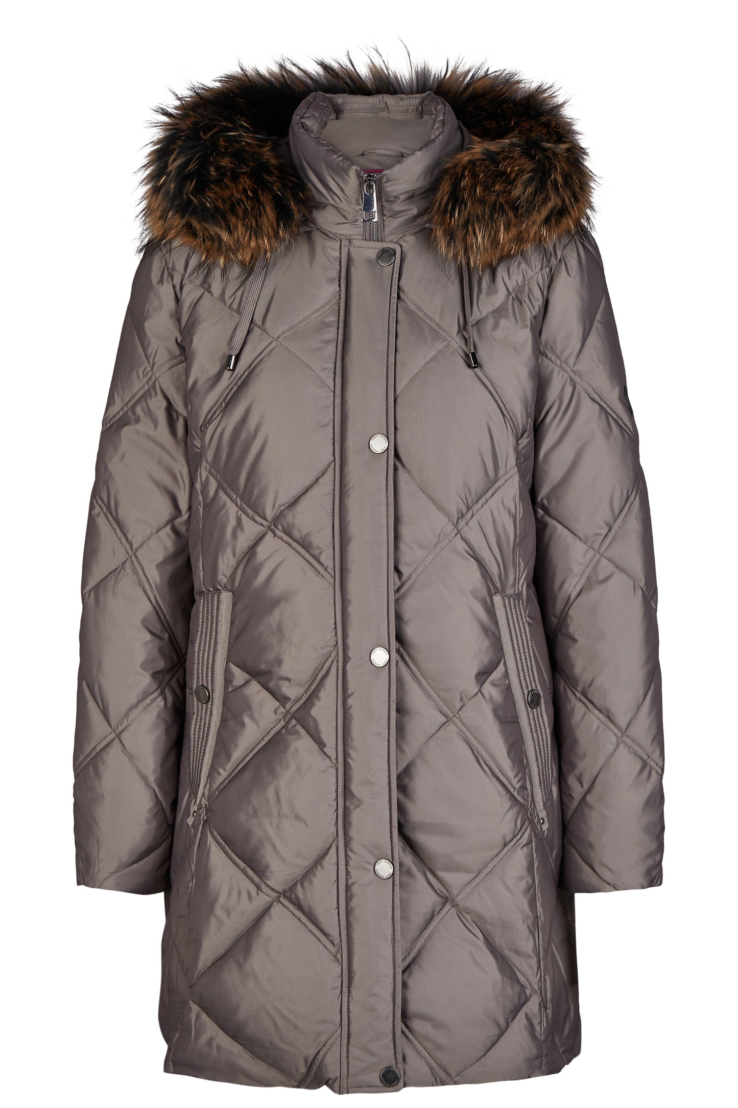 Daunenjacke mit Kapuze ohne Pelz