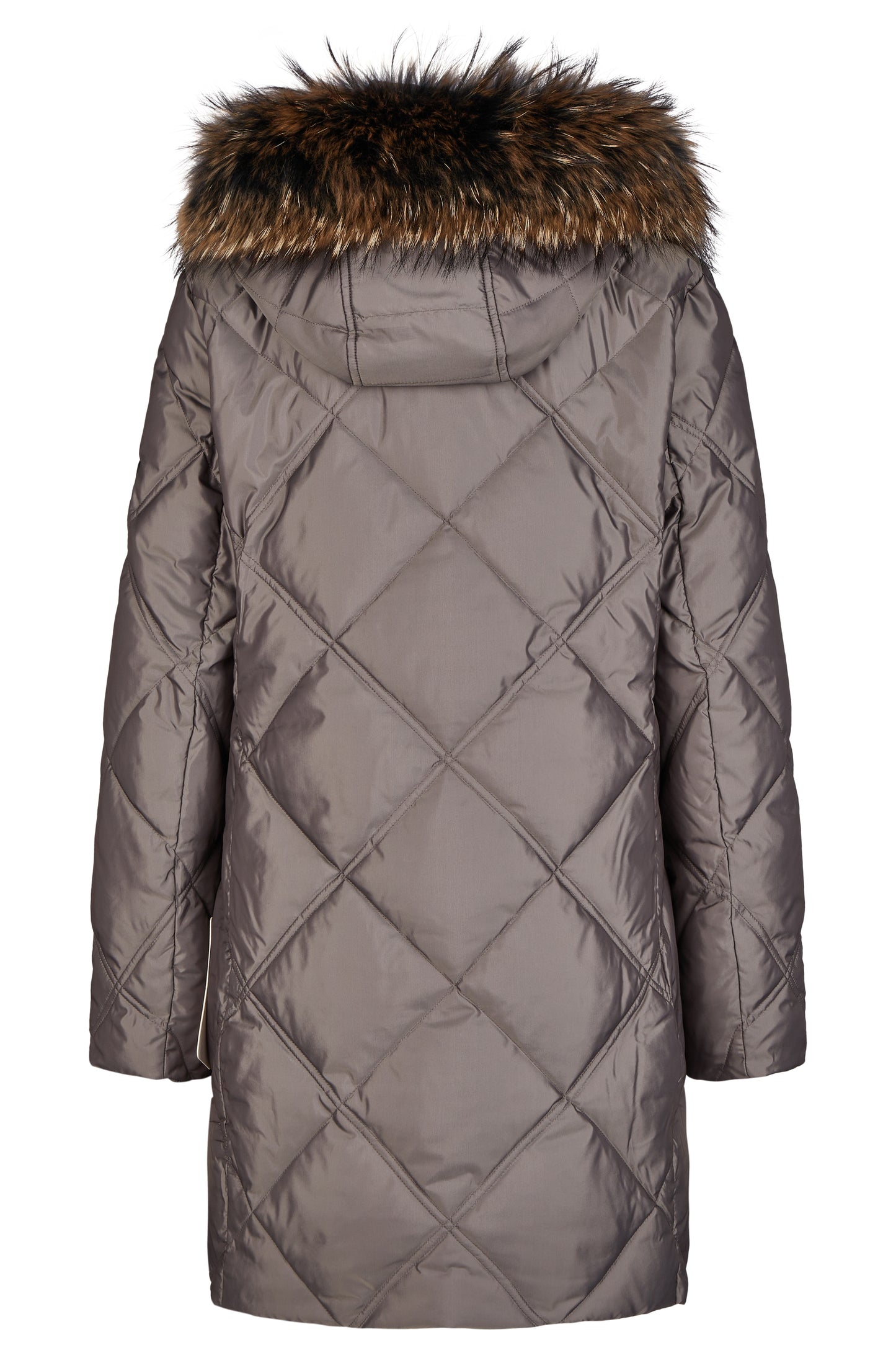 Daunenjacke mit Kapuze ohne Pelz
