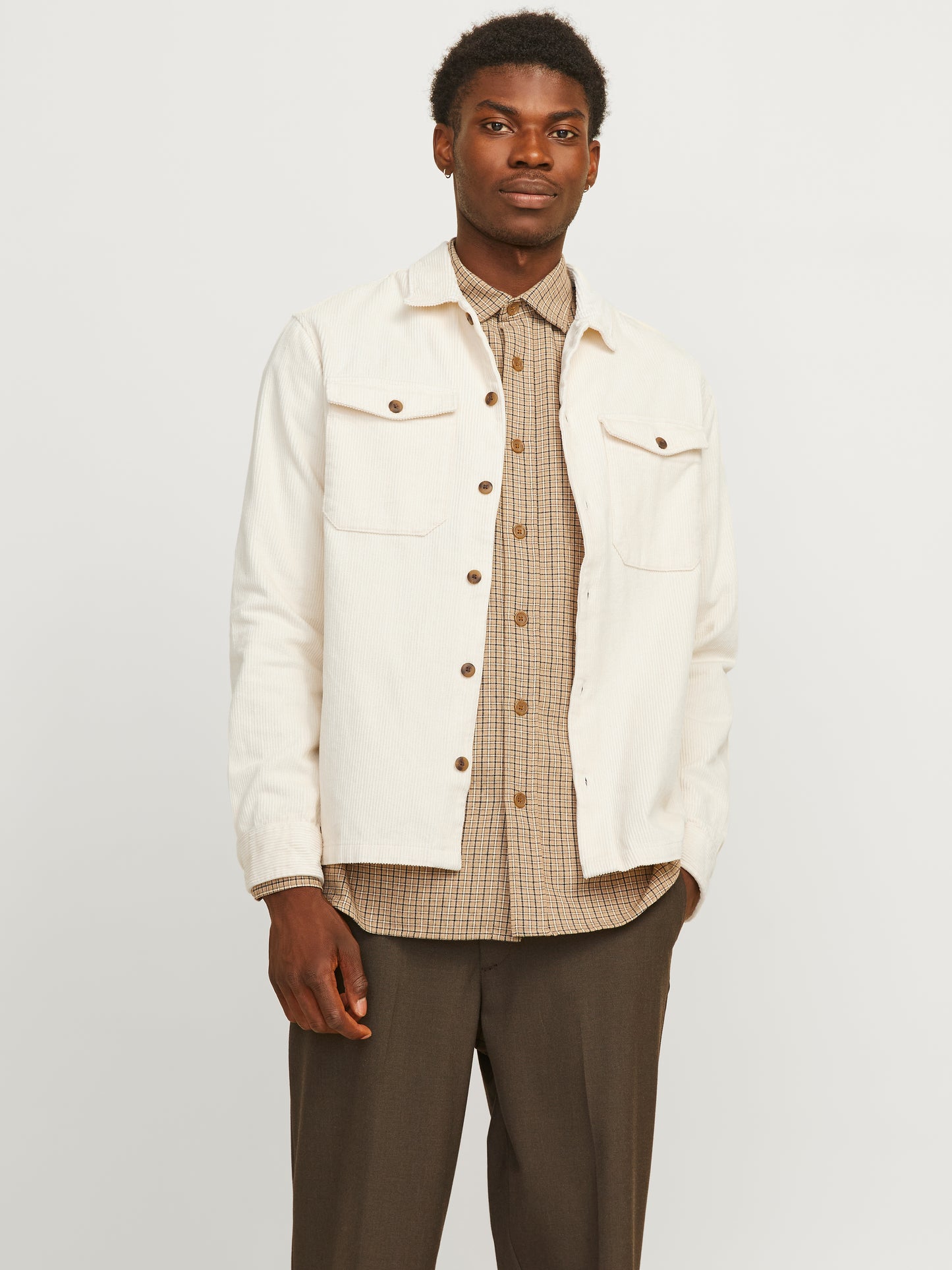 JJEEDDIE CORDUROY OVERSHIRT LS SN