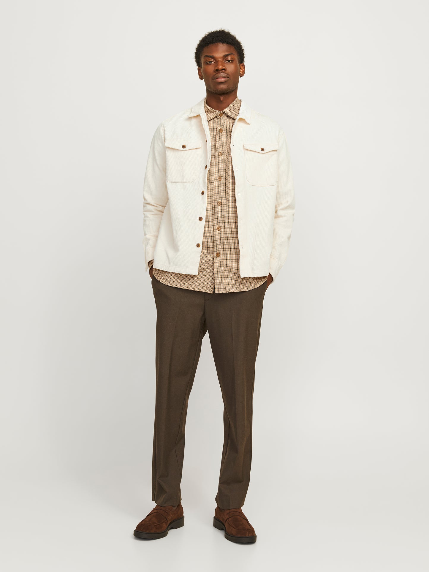 JJEEDDIE CORDUROY OVERSHIRT LS SN