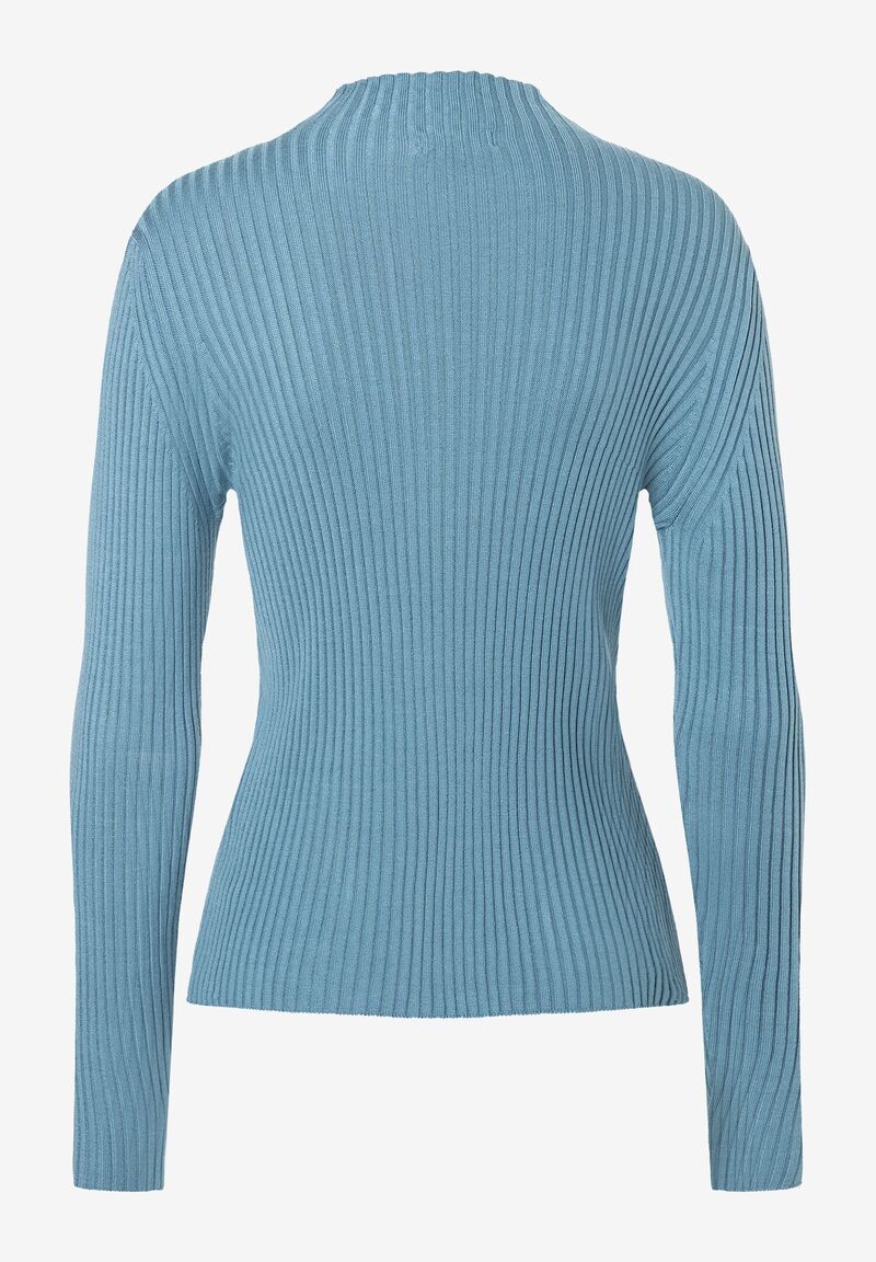 Rippstrick-Pullover greyblue Herbst-Kollektion