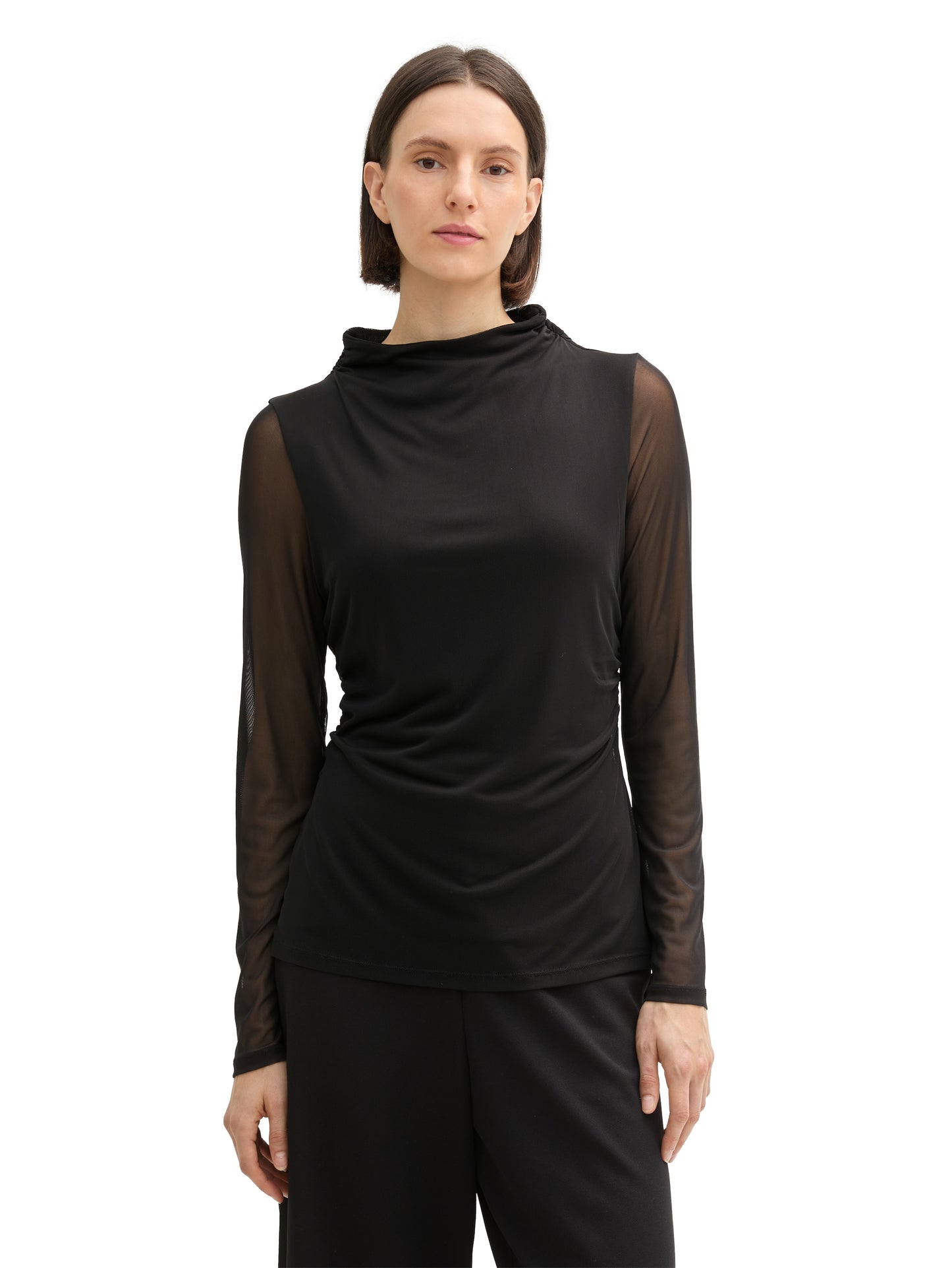 Mesh Langarmshirt
