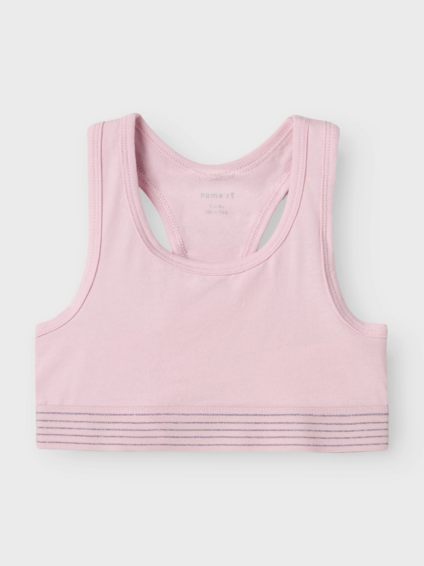 NKFSHORT TOP 2P PASTEL LILAC DOT NOOS