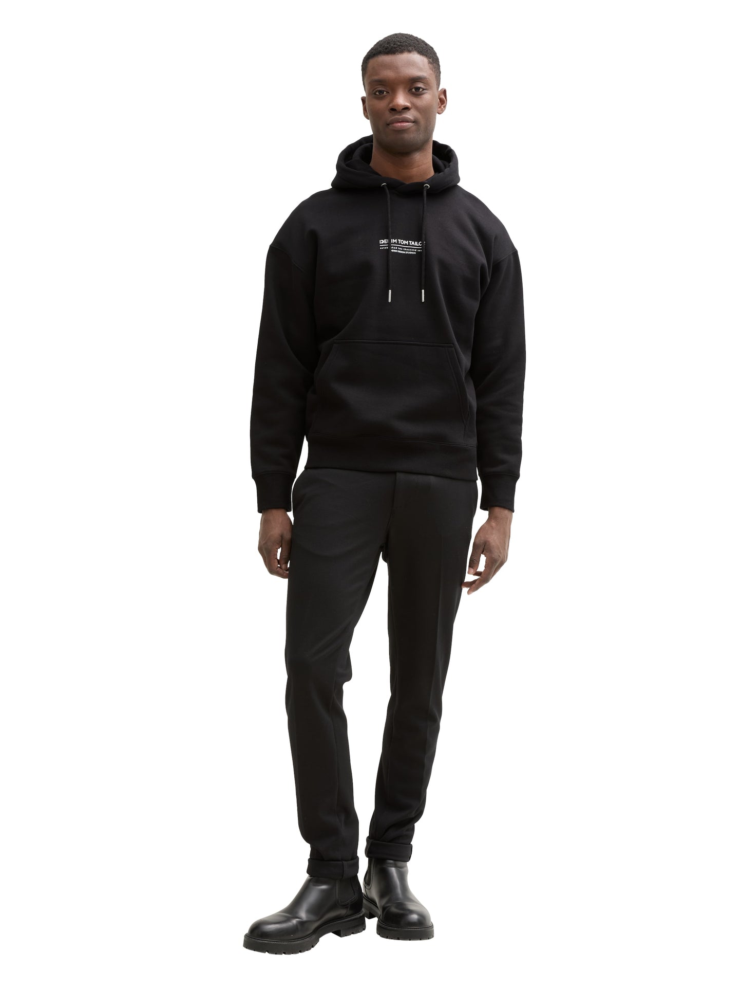 Relaxed Hoodie Sweatshirt mit Logo Print
