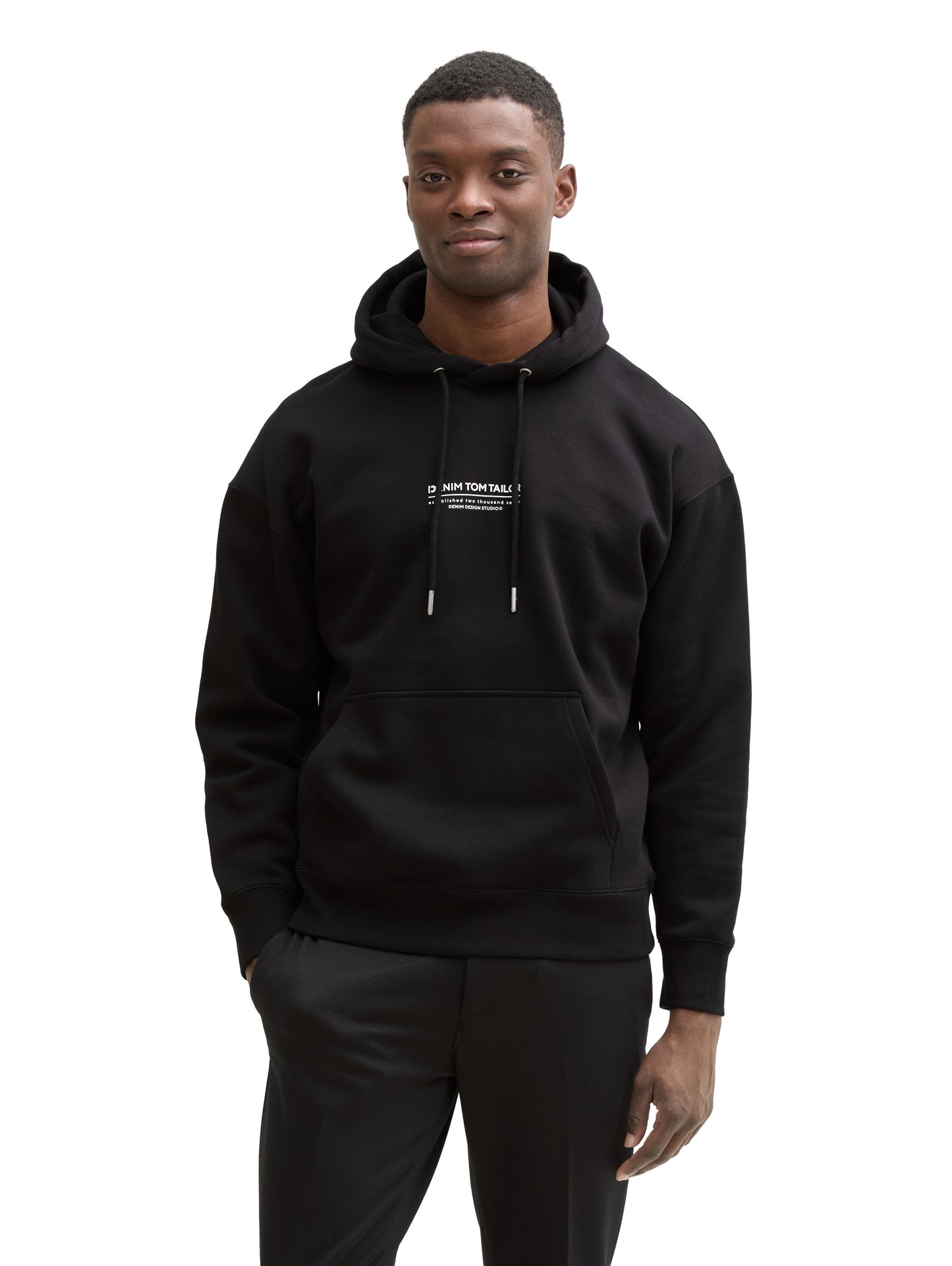 Relaxed Hoodie Sweatshirt mit Logo Print