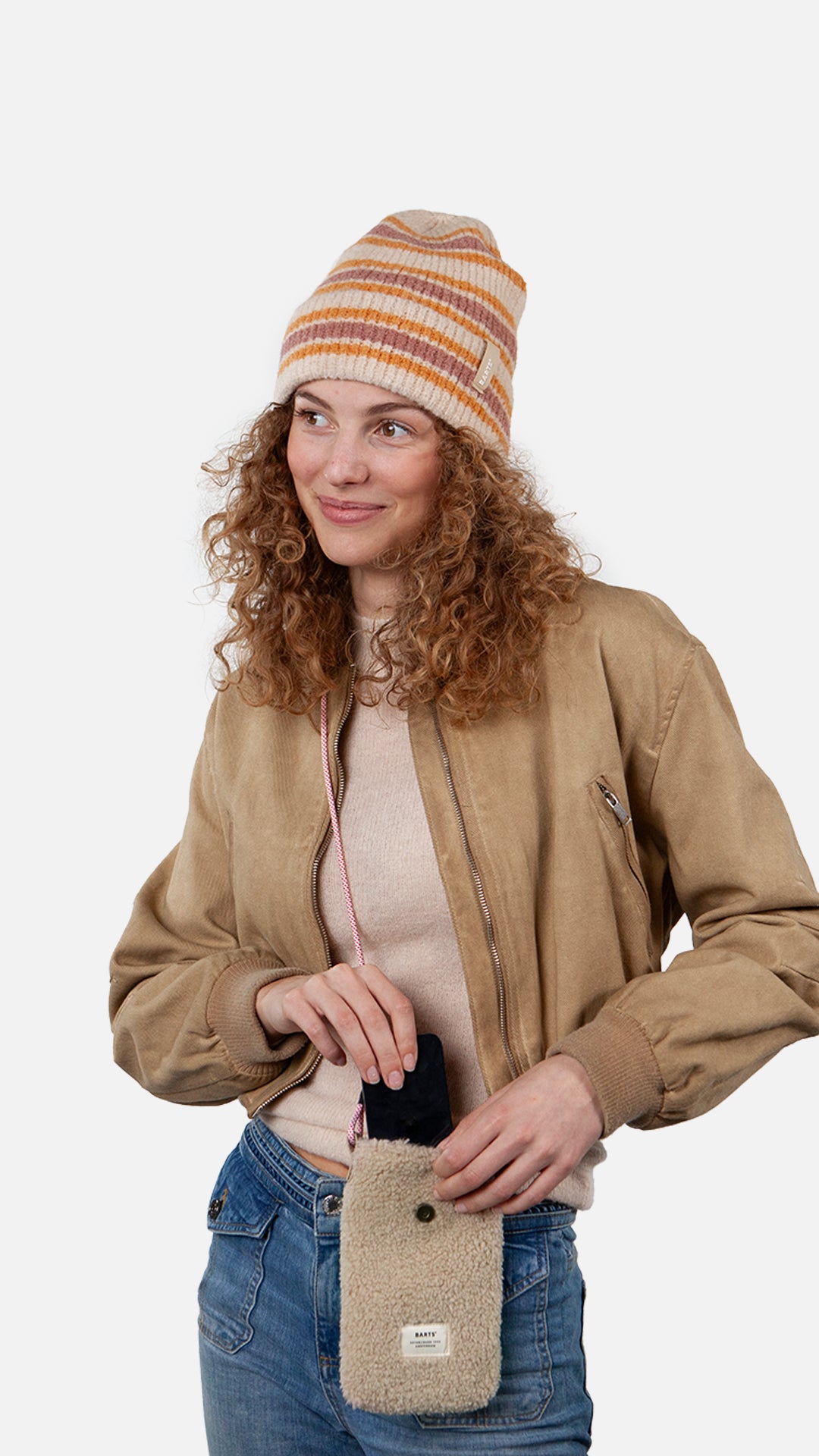 Bugbane Phone Bag, cream