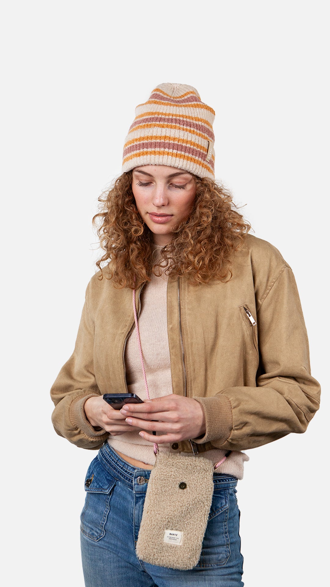 Bugbane Phone Bag, cream