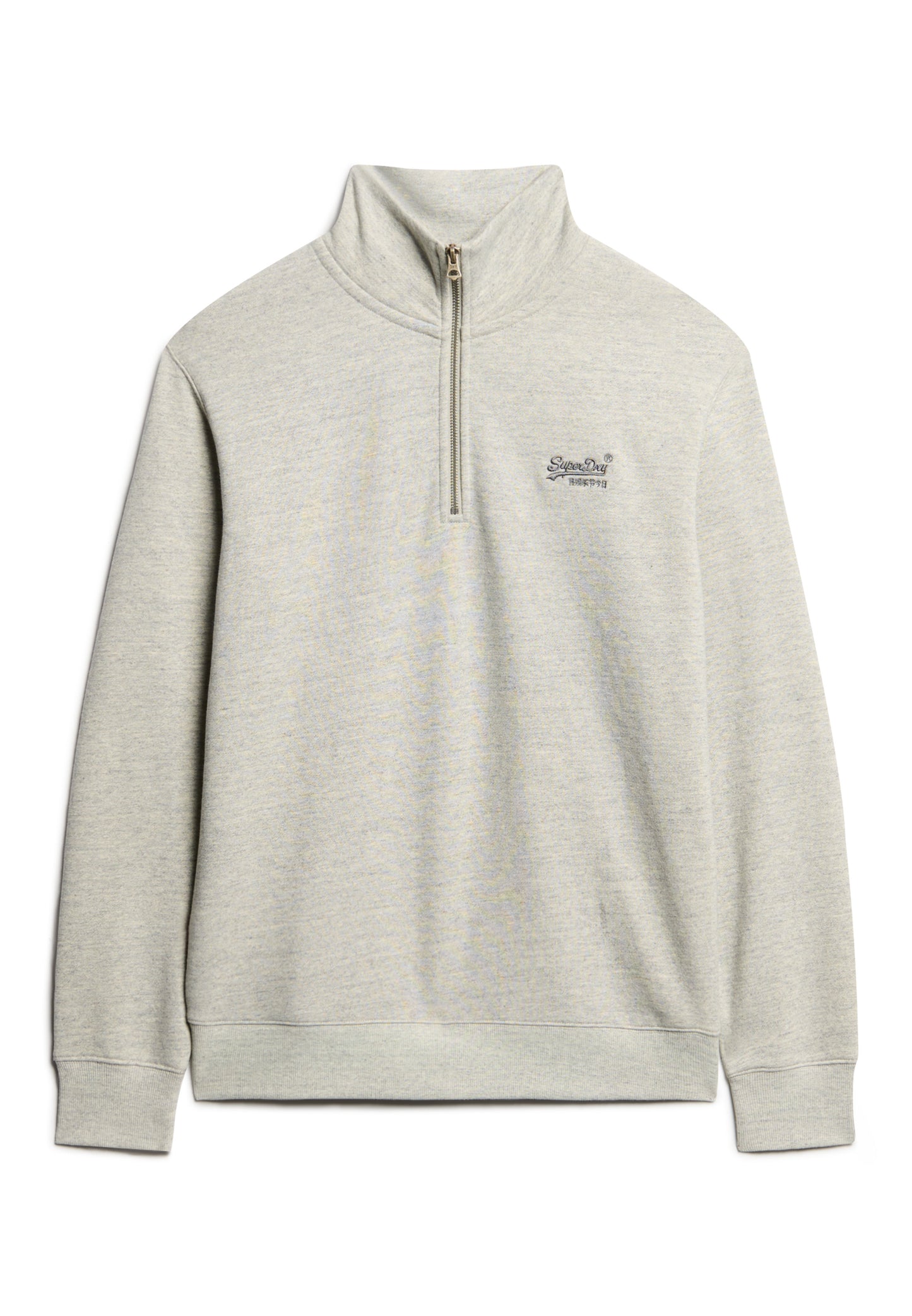 Essential Sweatshirt mit halblangem Reißverschluss und Logo