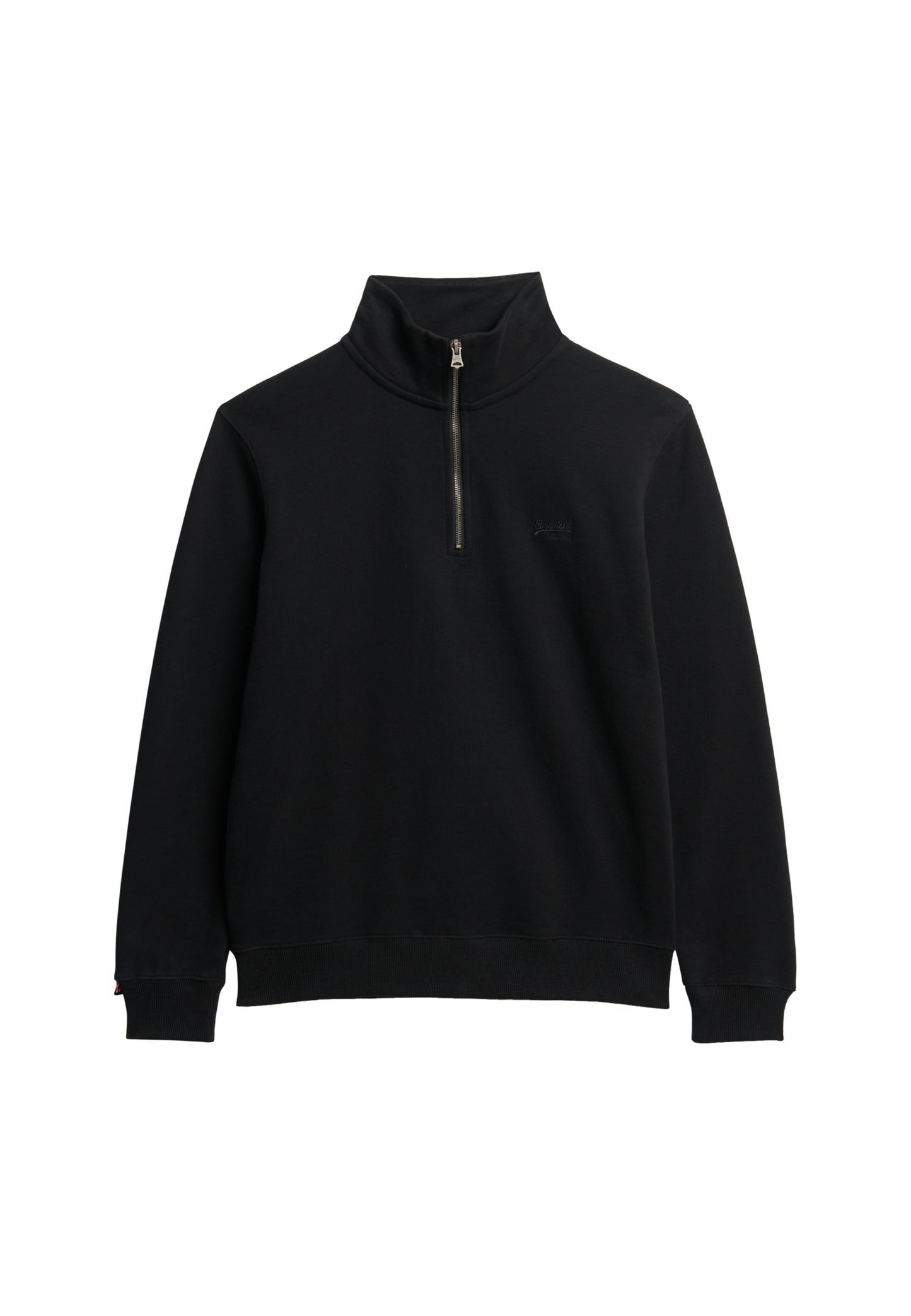 Essential Sweatshirt mit halblangem Reißverschluss und Logo