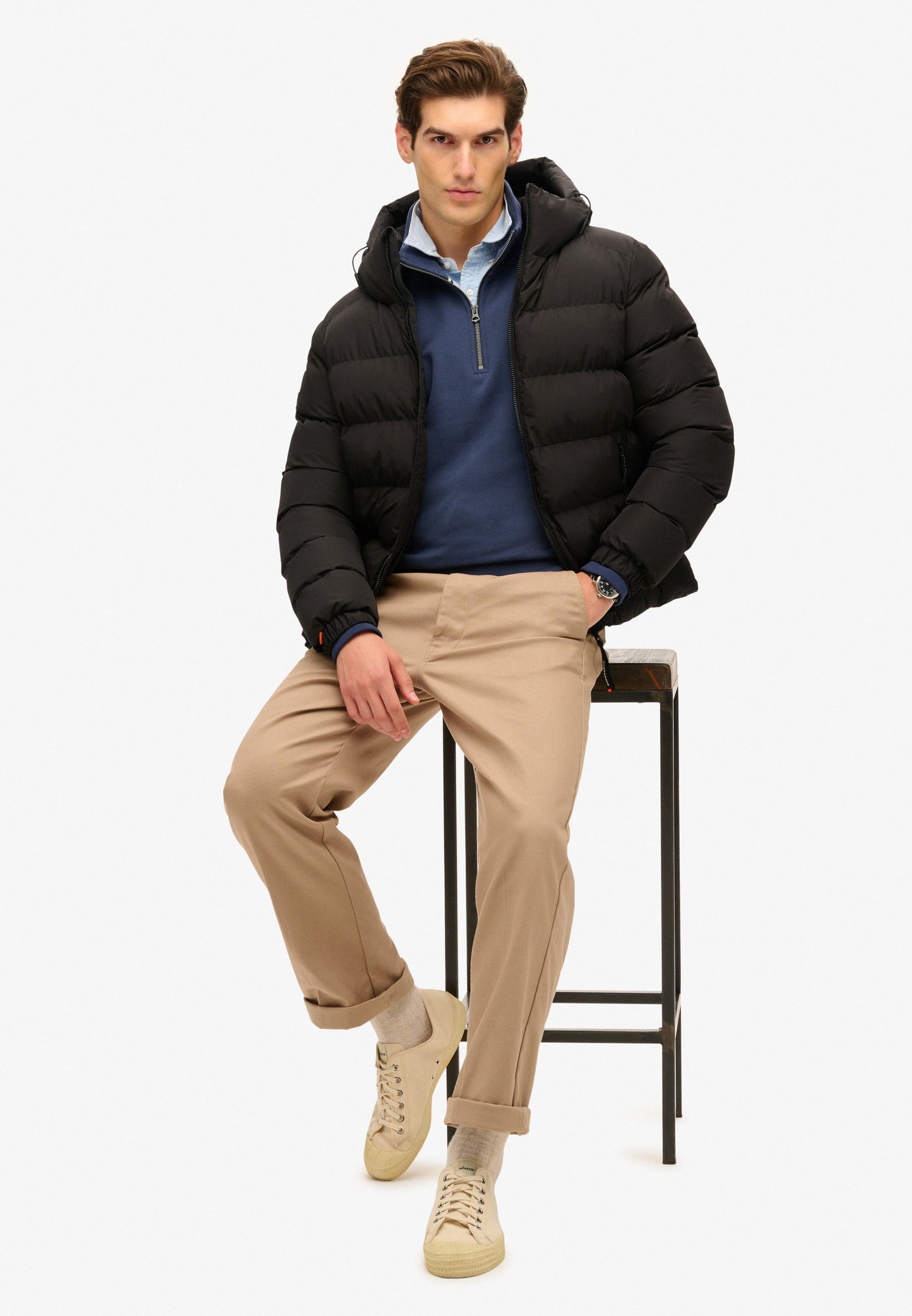 Sports Steppjacke mit Kapuze
