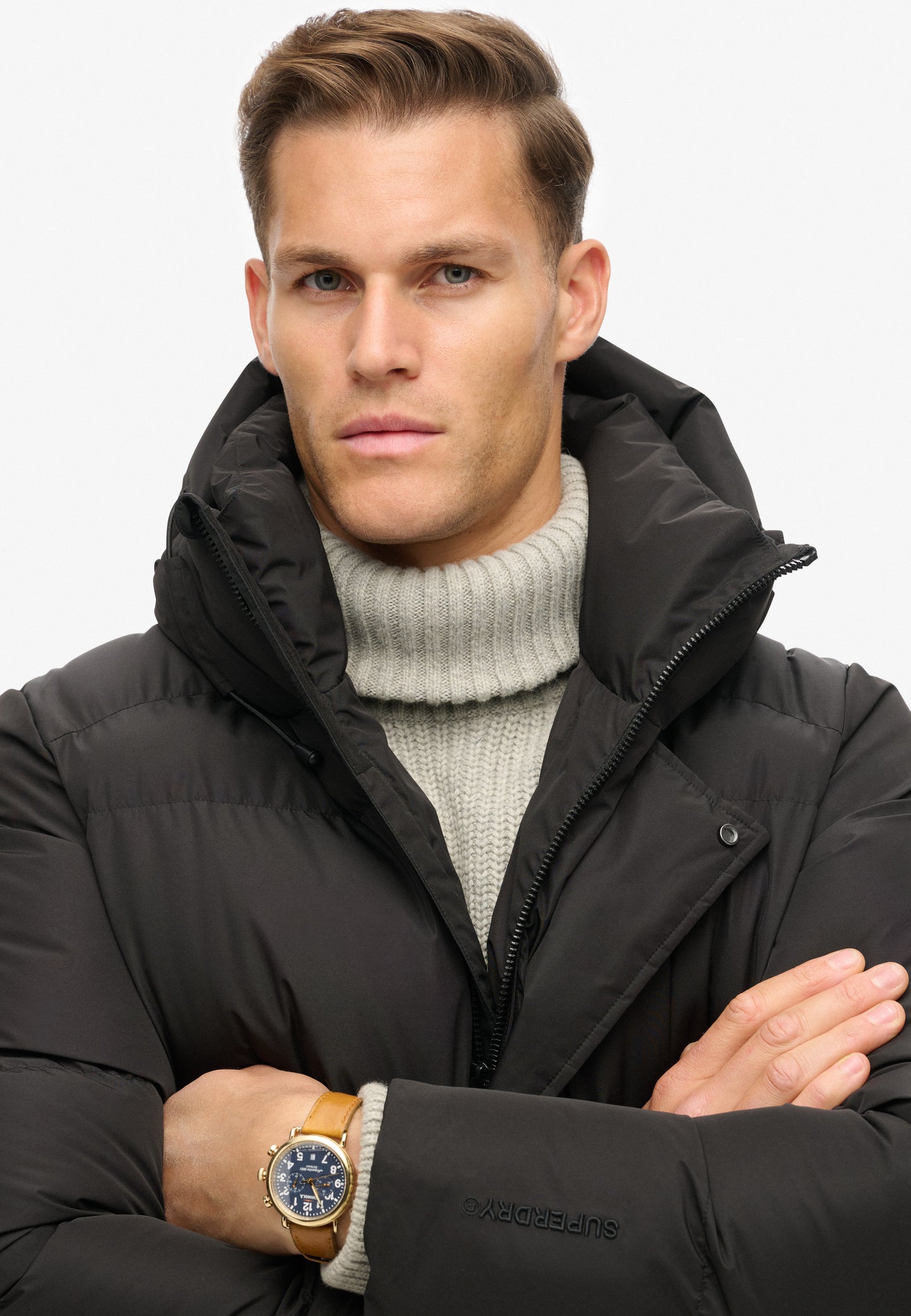 Five Baffle Sports Steppjacke mit Kapuze