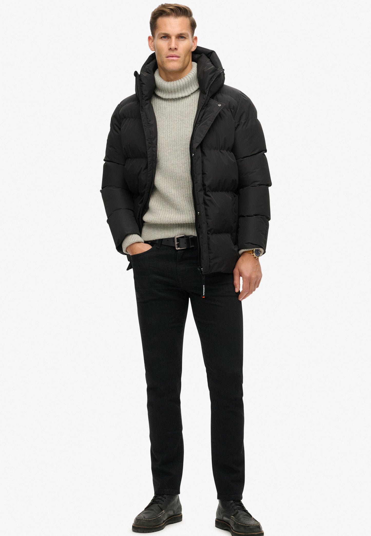 Five Baffle Sports Steppjacke mit Kapuze