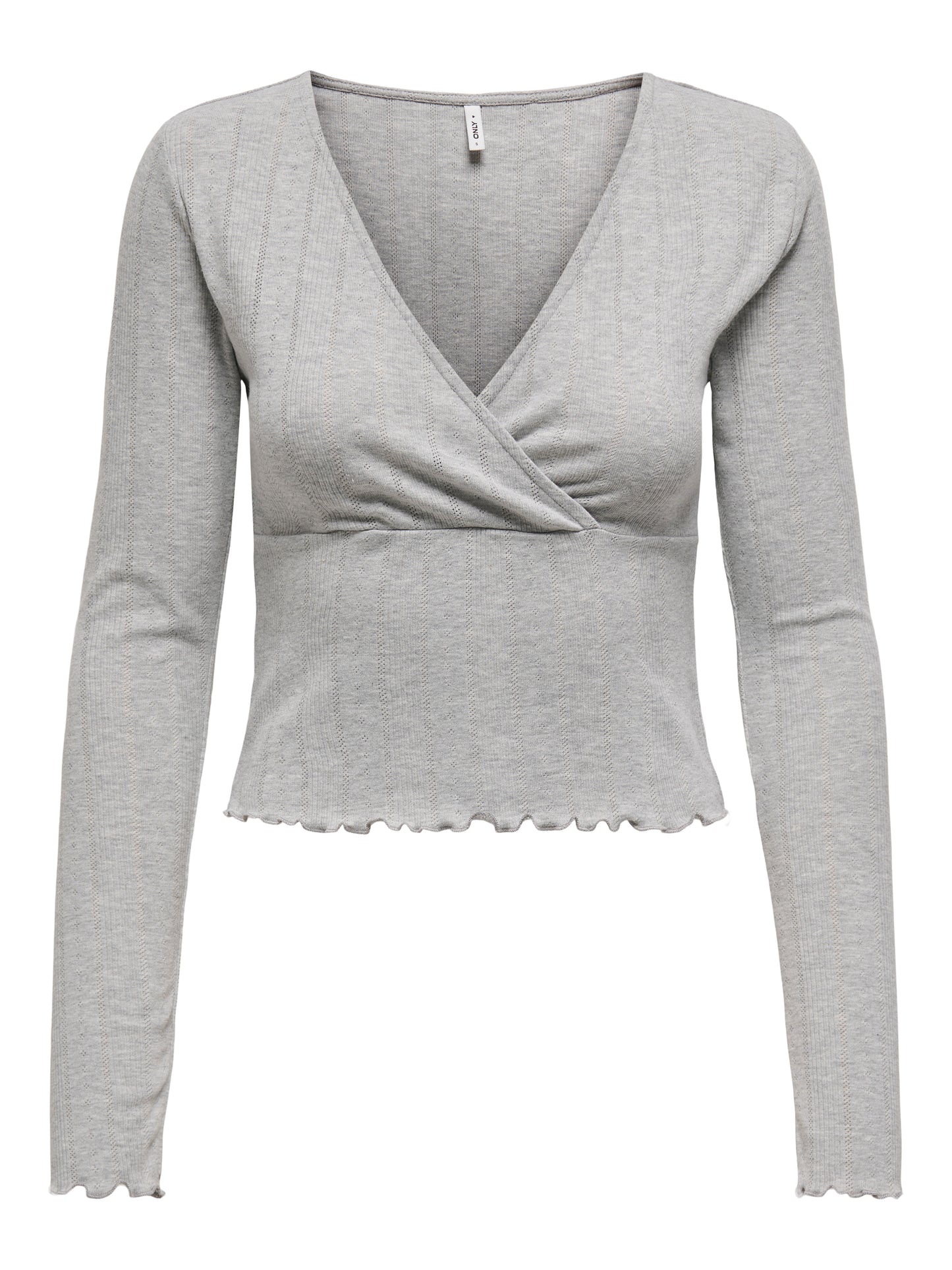 ONLCARLOTTA L/S WRAP TOP JRS