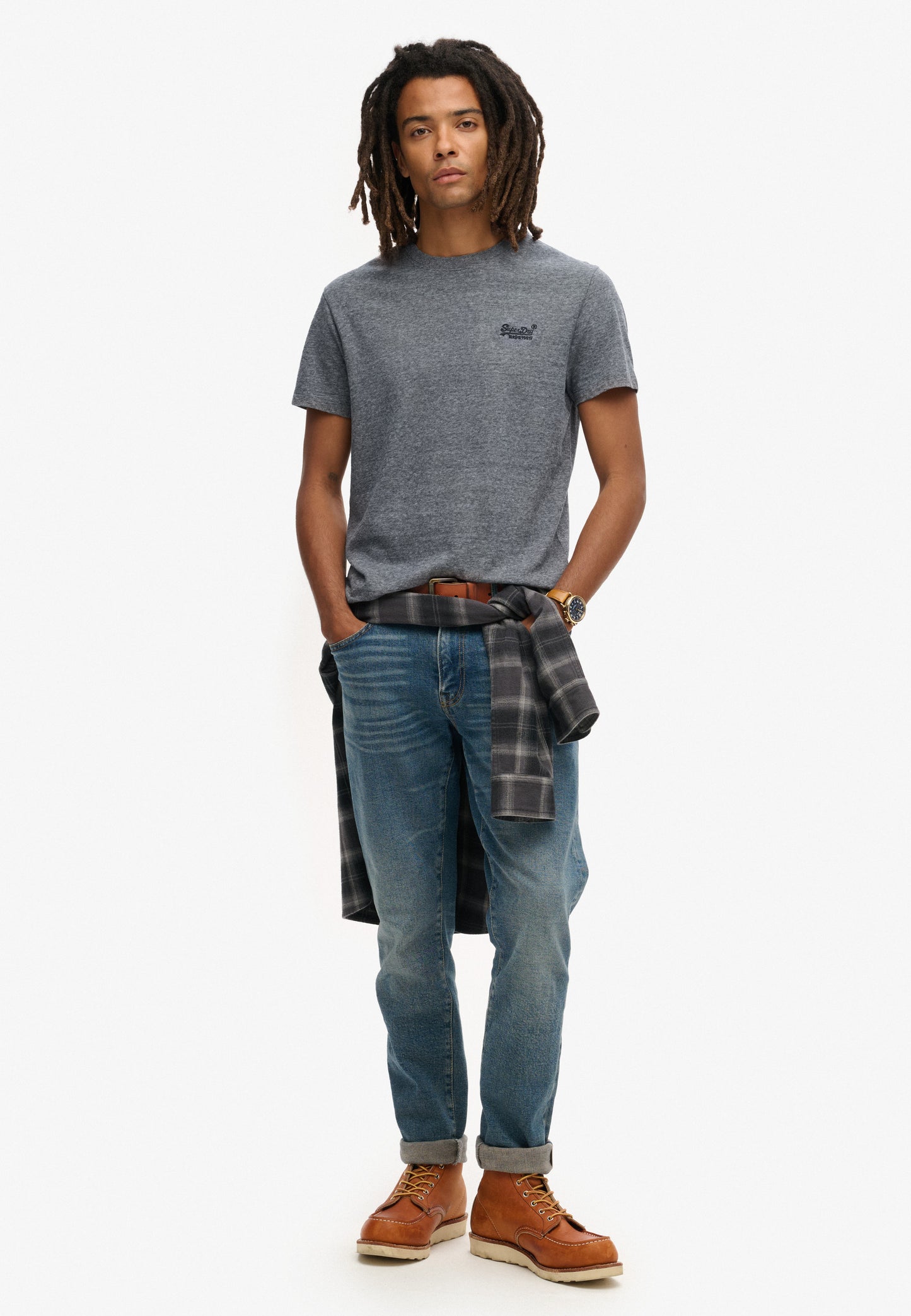 Essential T-Shirt aus Bio-Baumwolle mit Logo