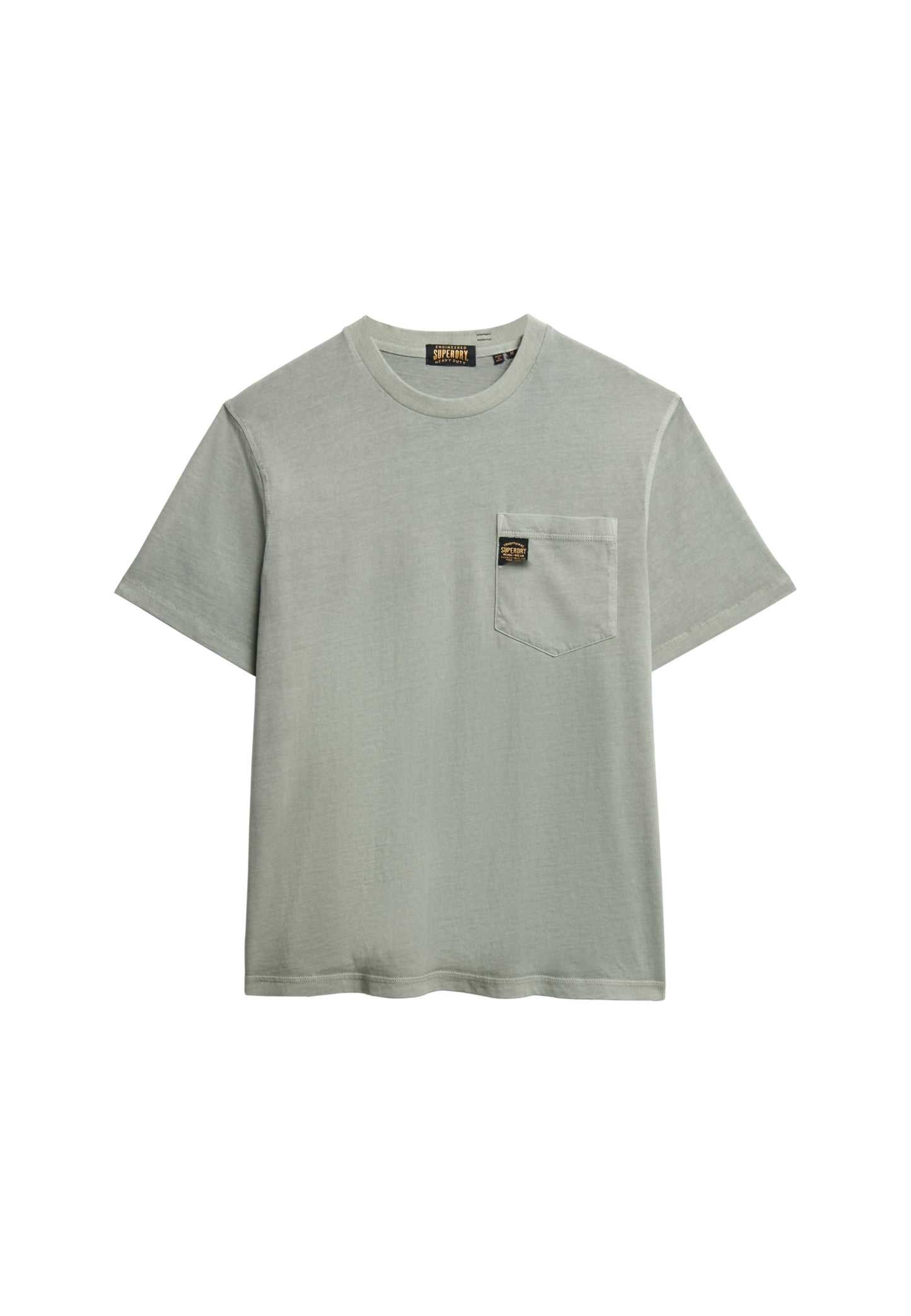T-Shirt mit Tasche und Kontrastnähten