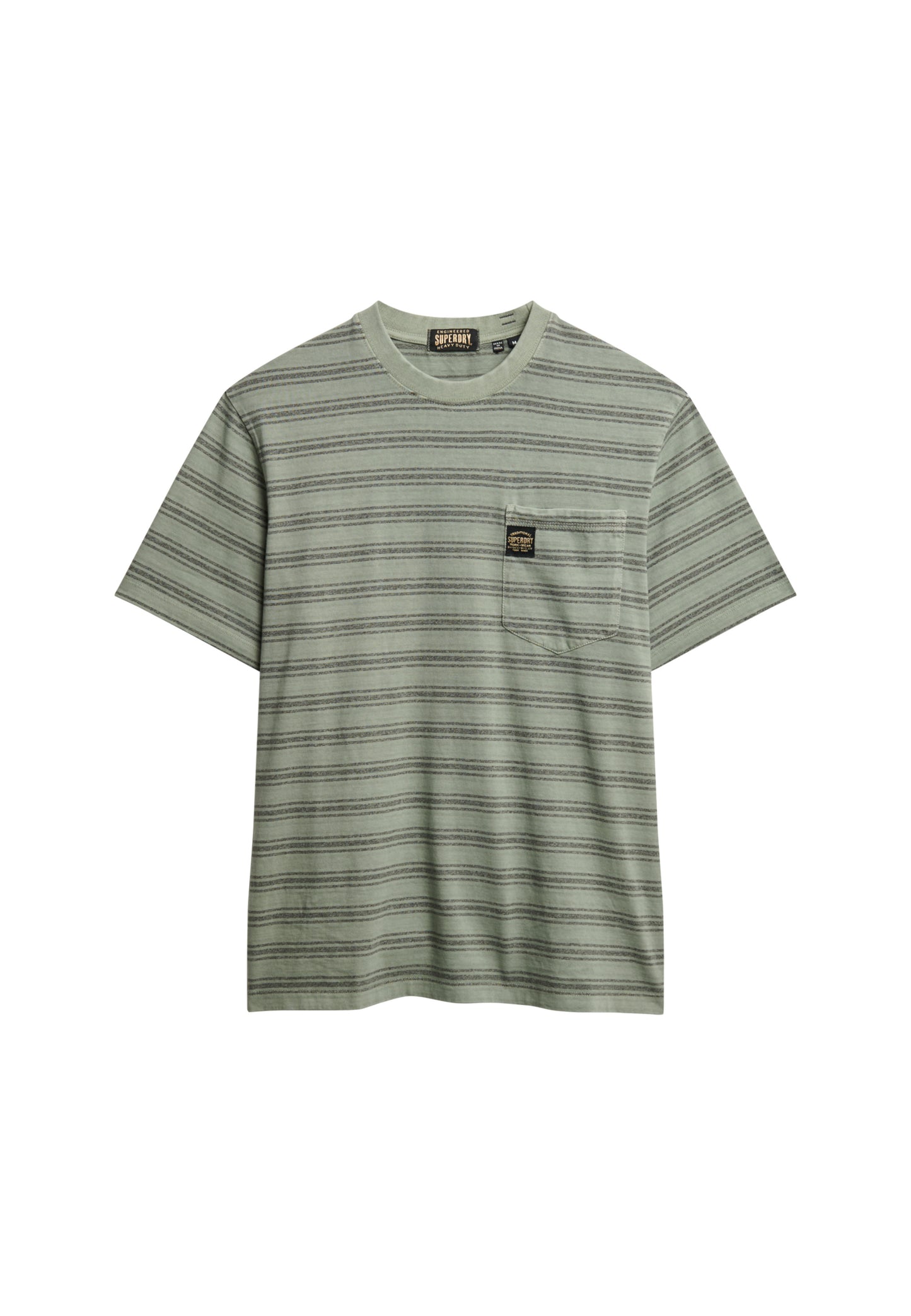 T-Shirt mit Tasche und Kontraststreifen