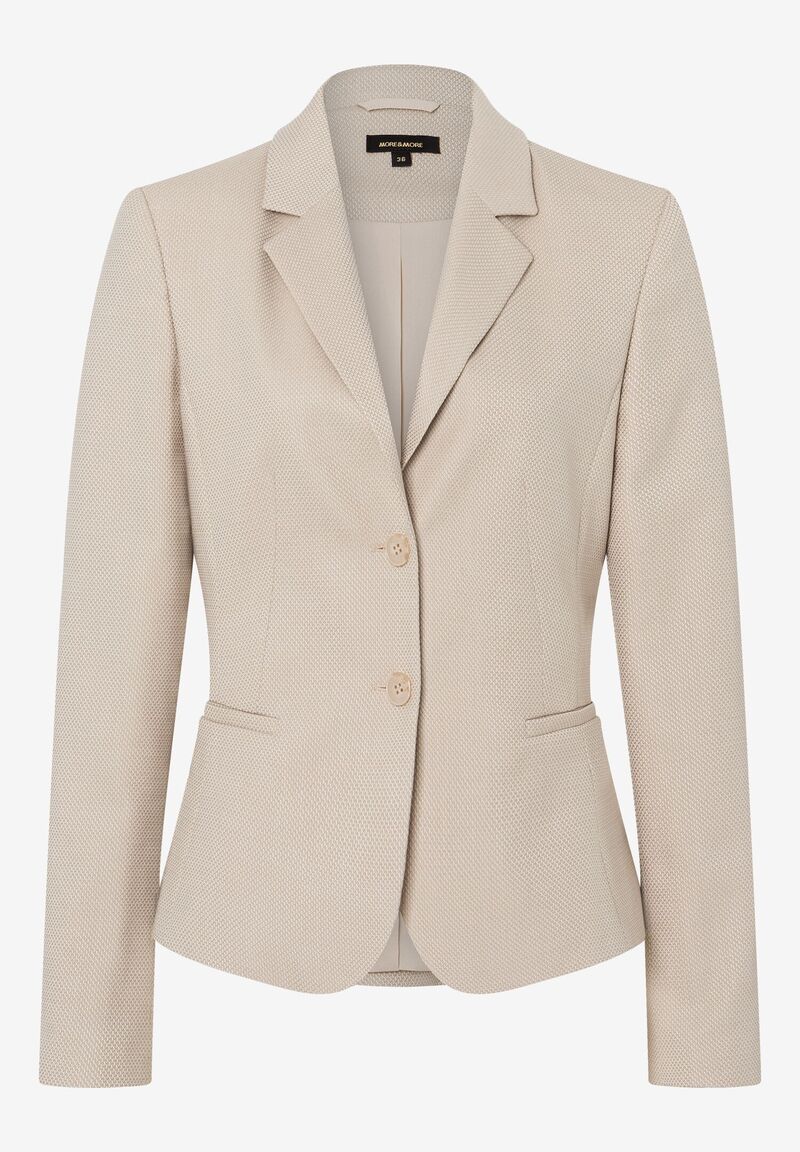 Struktur-Blazer beige Frühjahrs-Kollektion