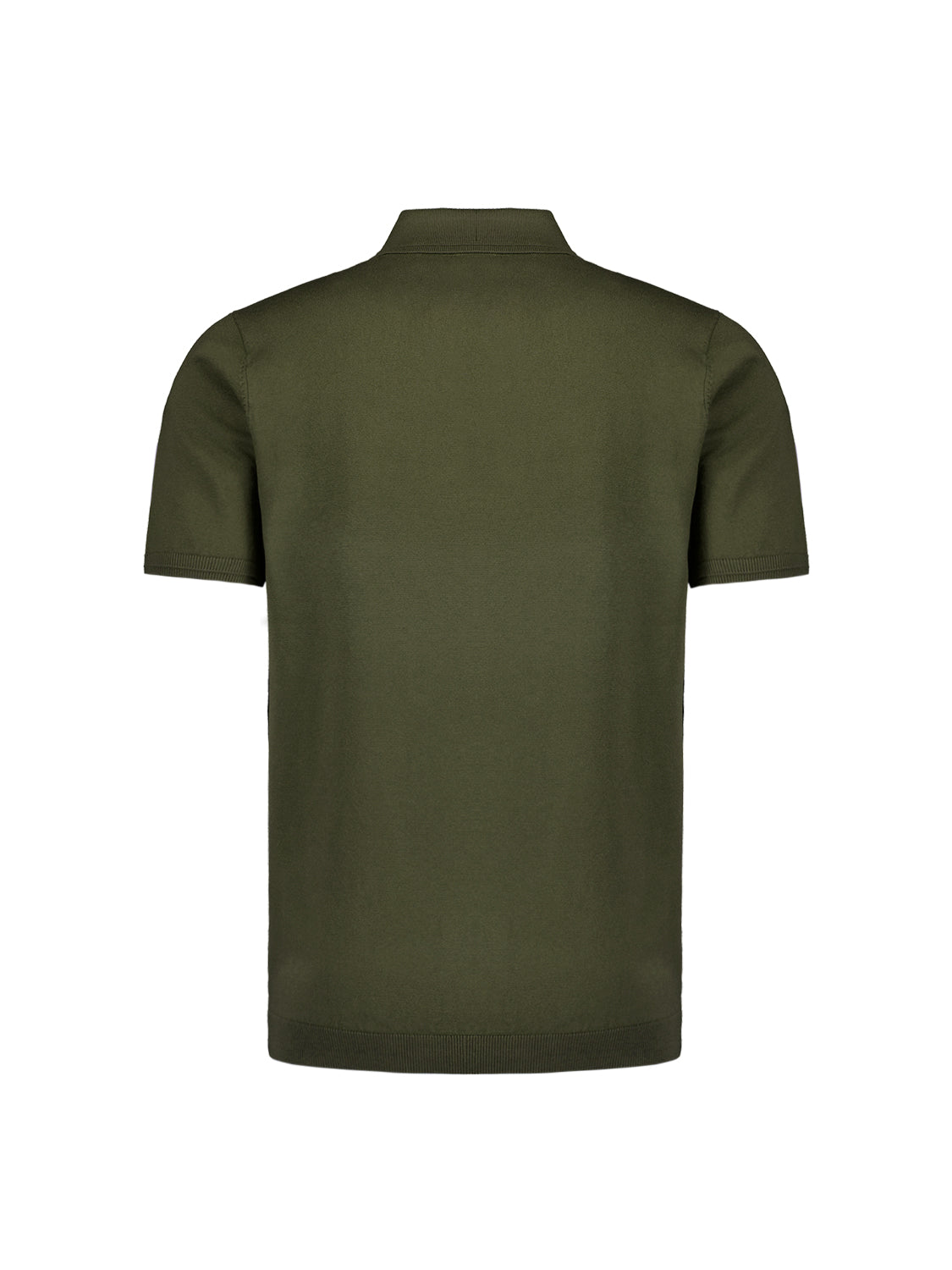 Pullover Short Sleeve Polo Button Solid
