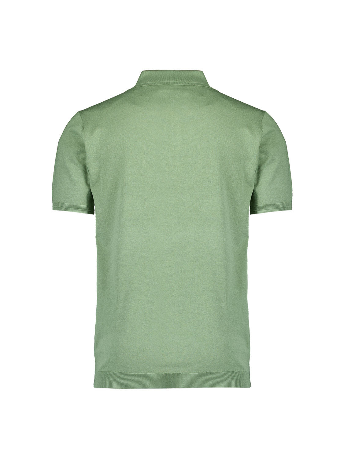 Pullover Short Sleeve Polo Button Solid