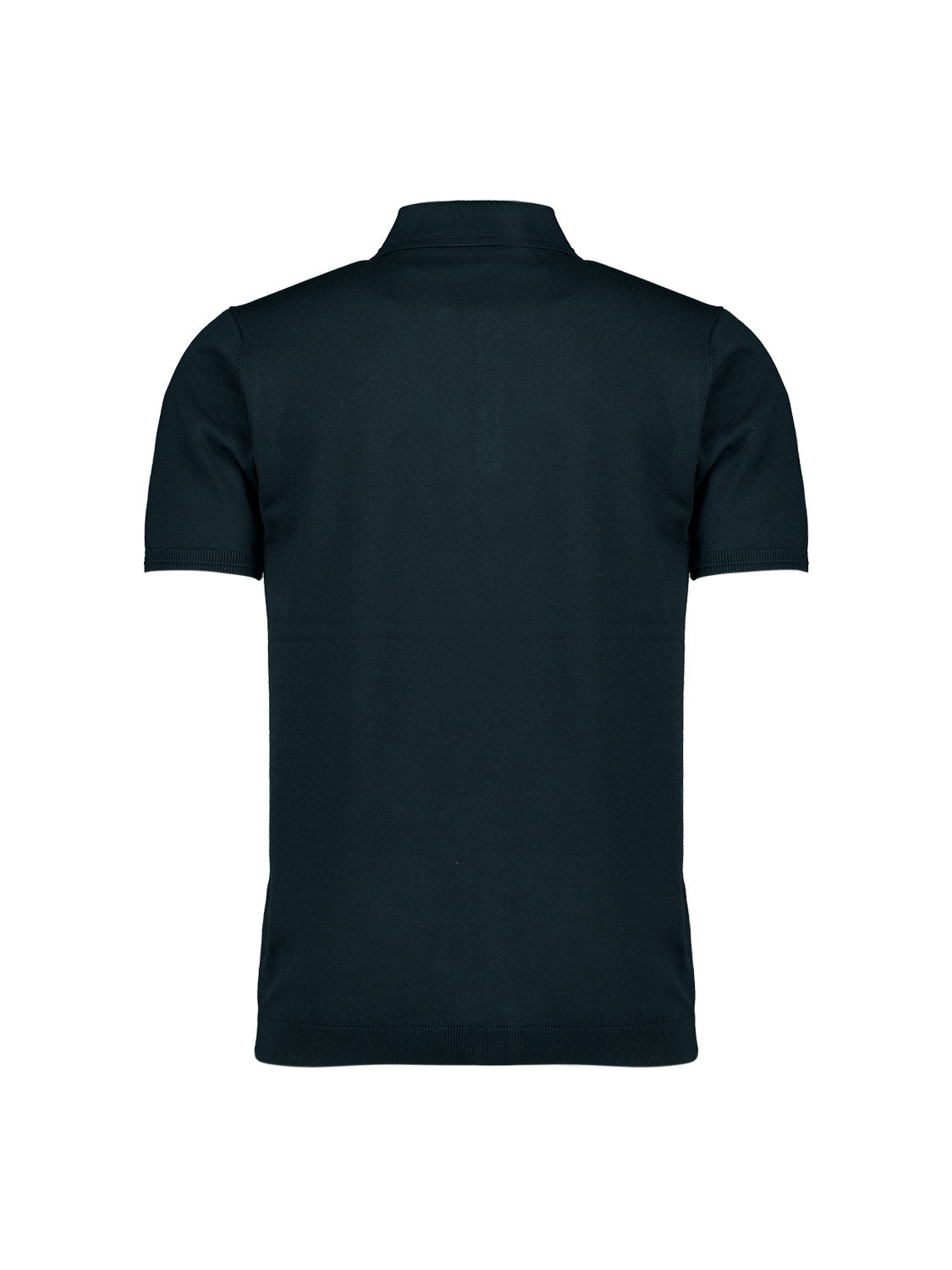 Pullover Short Sleeve Polo Button Solid