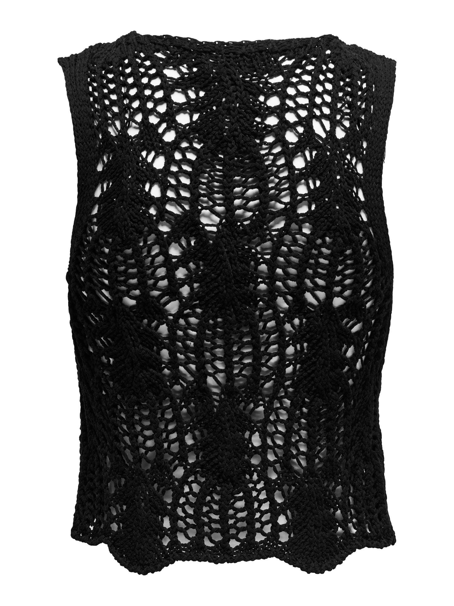 ONLLIZZY LIFE SL CROCHET TIE VEST KNT