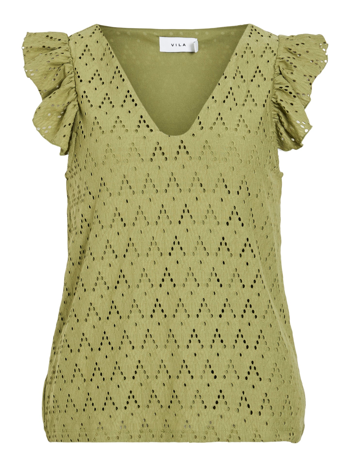 VIAMALINA V-NECK C/S TOP/PB