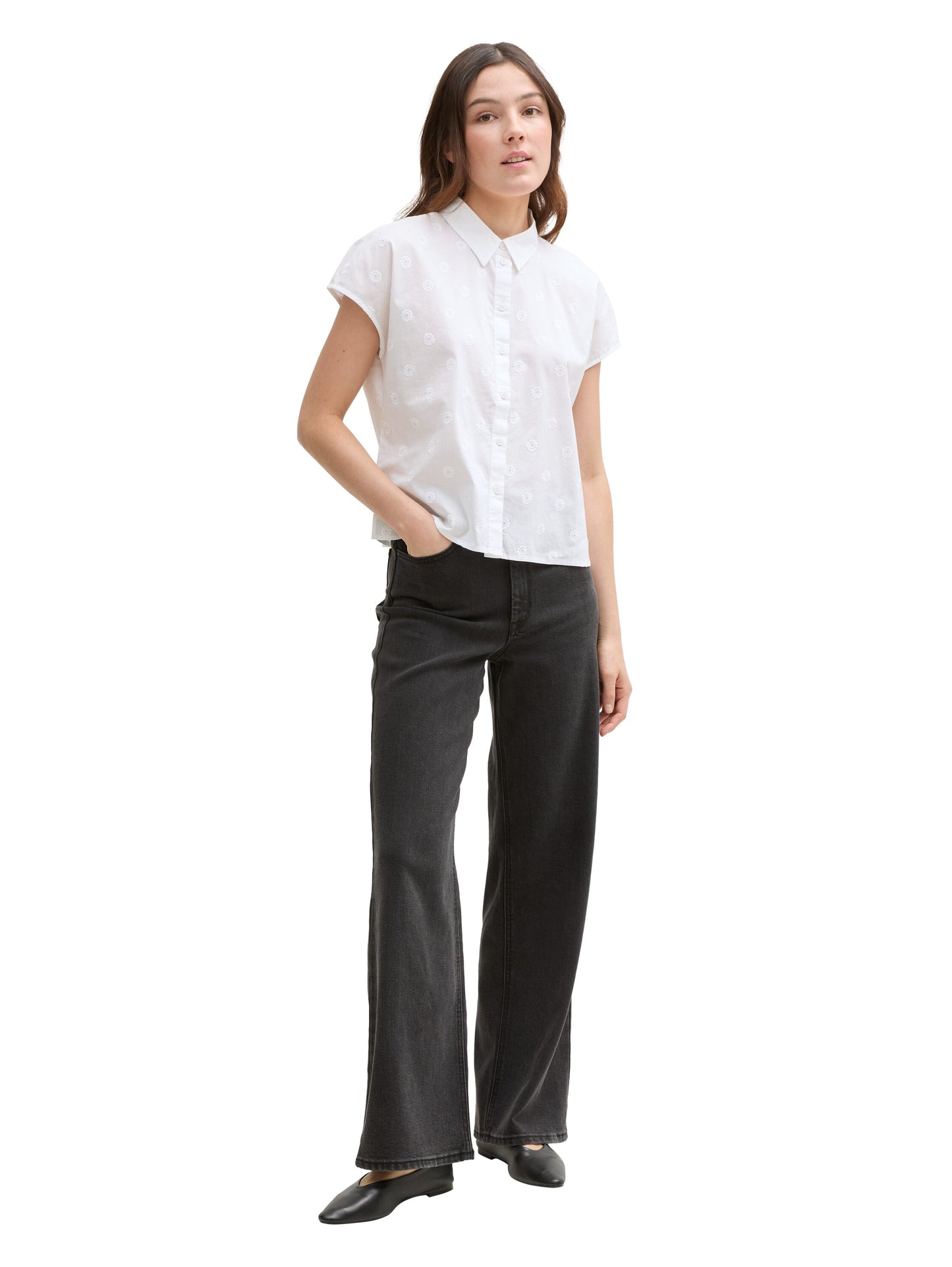Bluse mit Stickereien