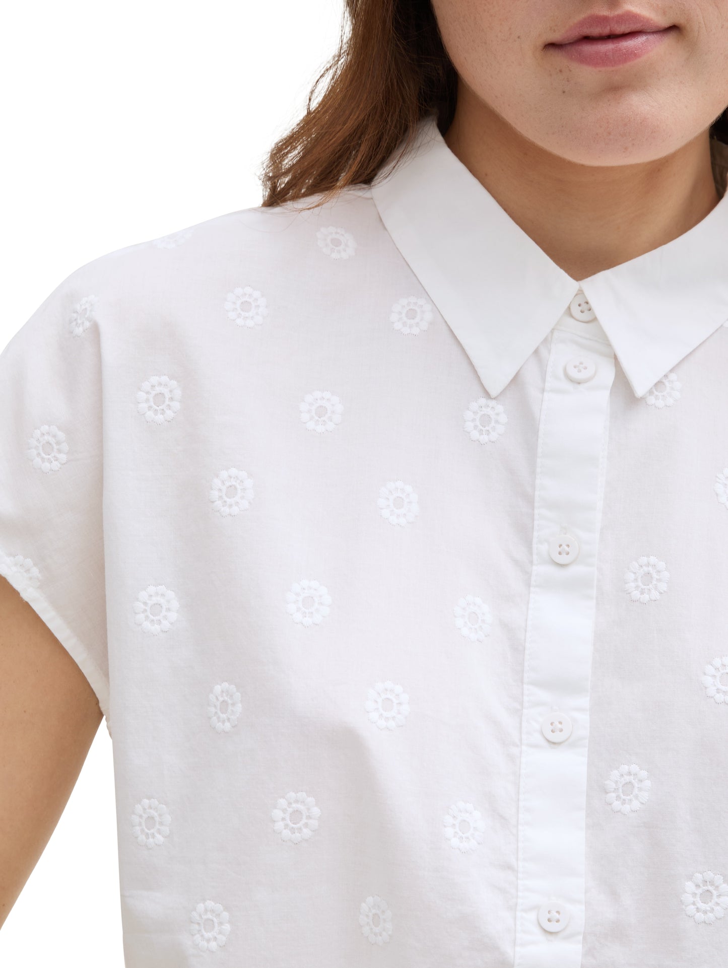 Bluse mit Stickereien