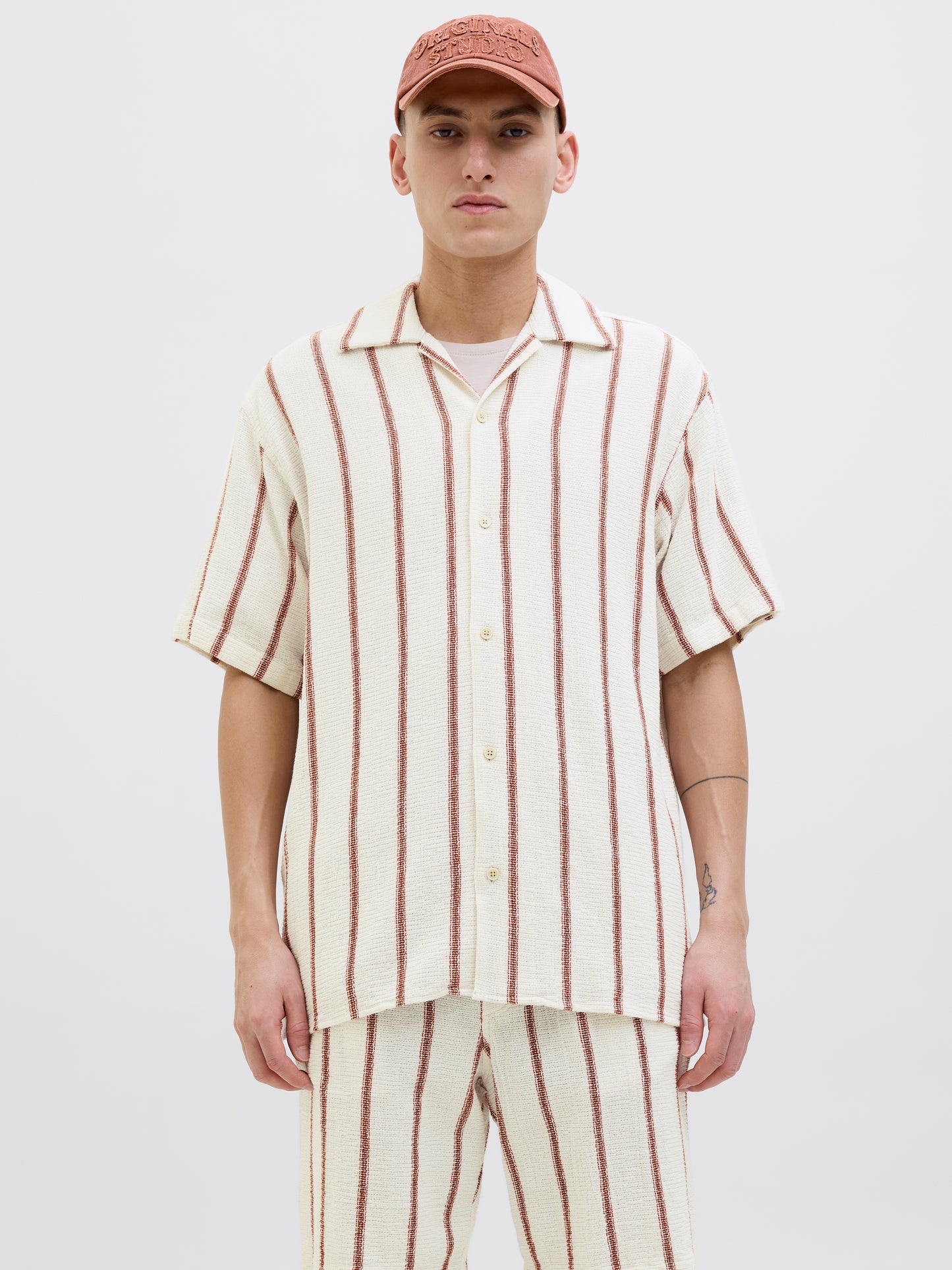 JORCOBA STRIPE RESORT SHIRT SS SN