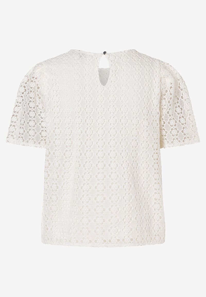 Spitzenbluse ecru Sommer-Kollektion