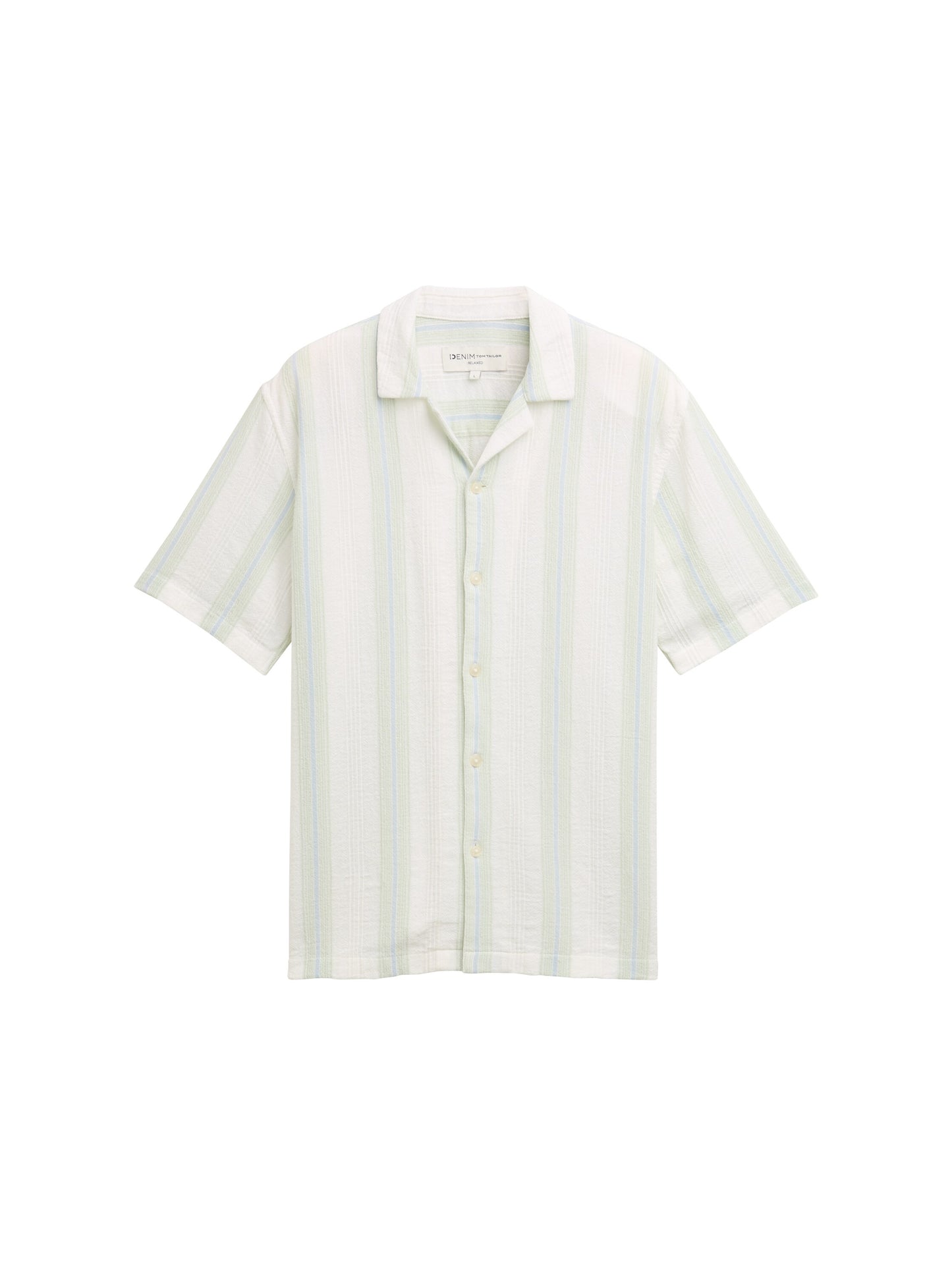Relaxed Fit Kurzarmhemd mit Streifenmuster