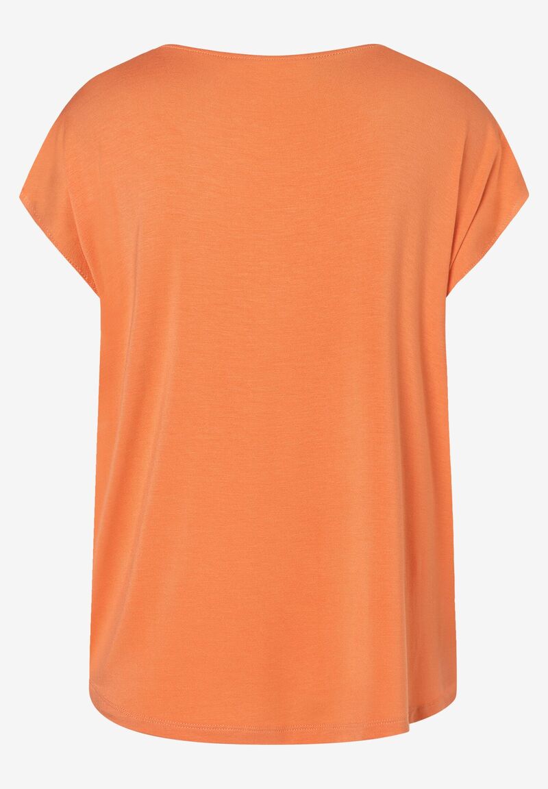 Shirt mit Satinfront smooth melon Sommer-Kollektion
