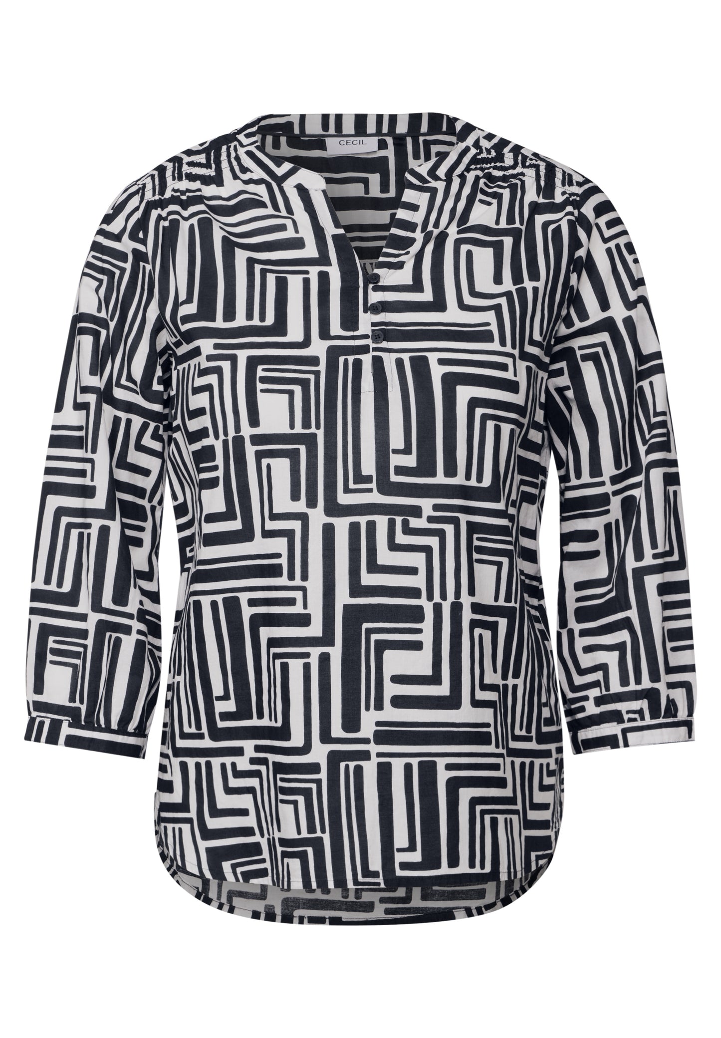 Gemusterte Bluse