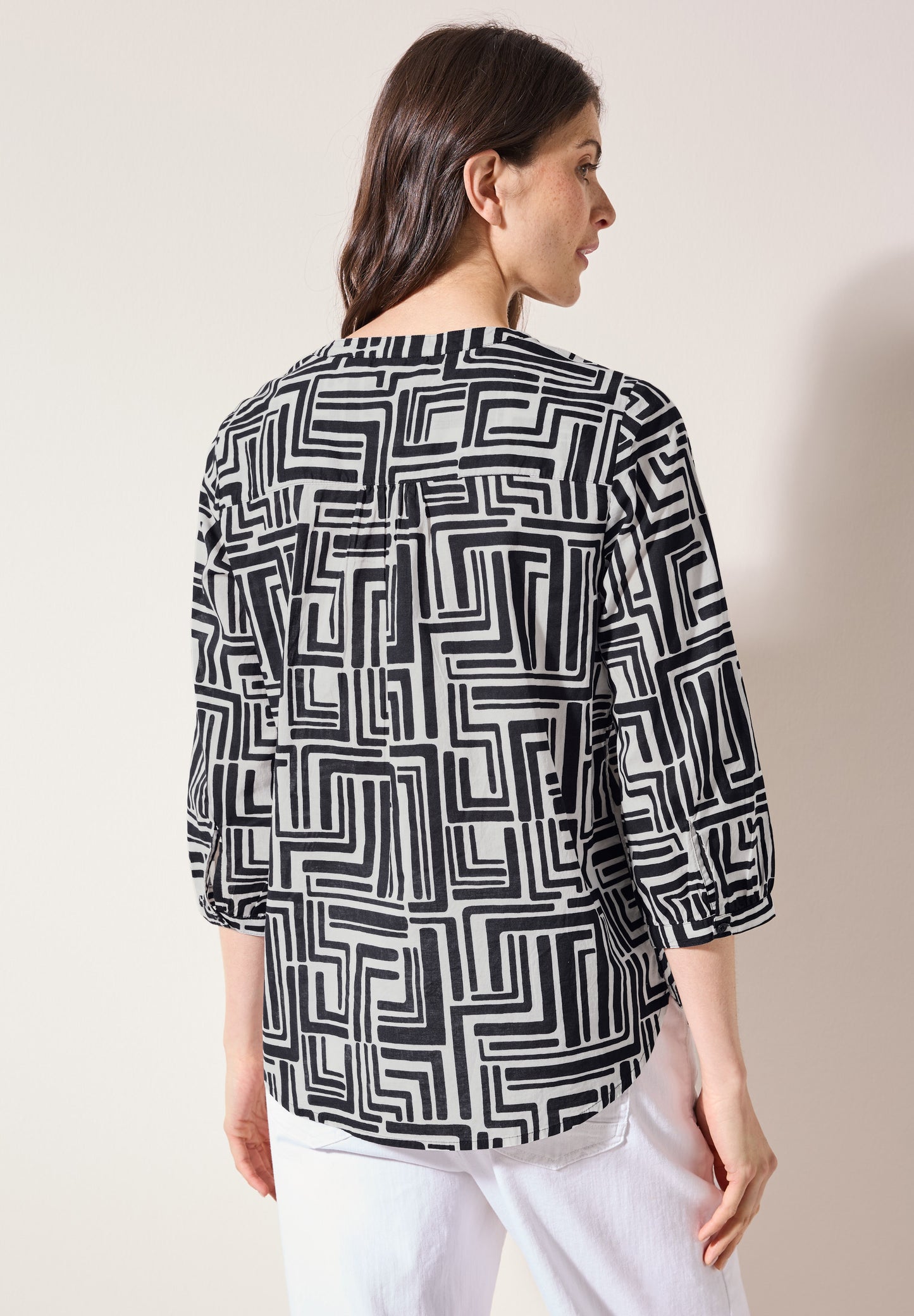 Gemusterte Bluse