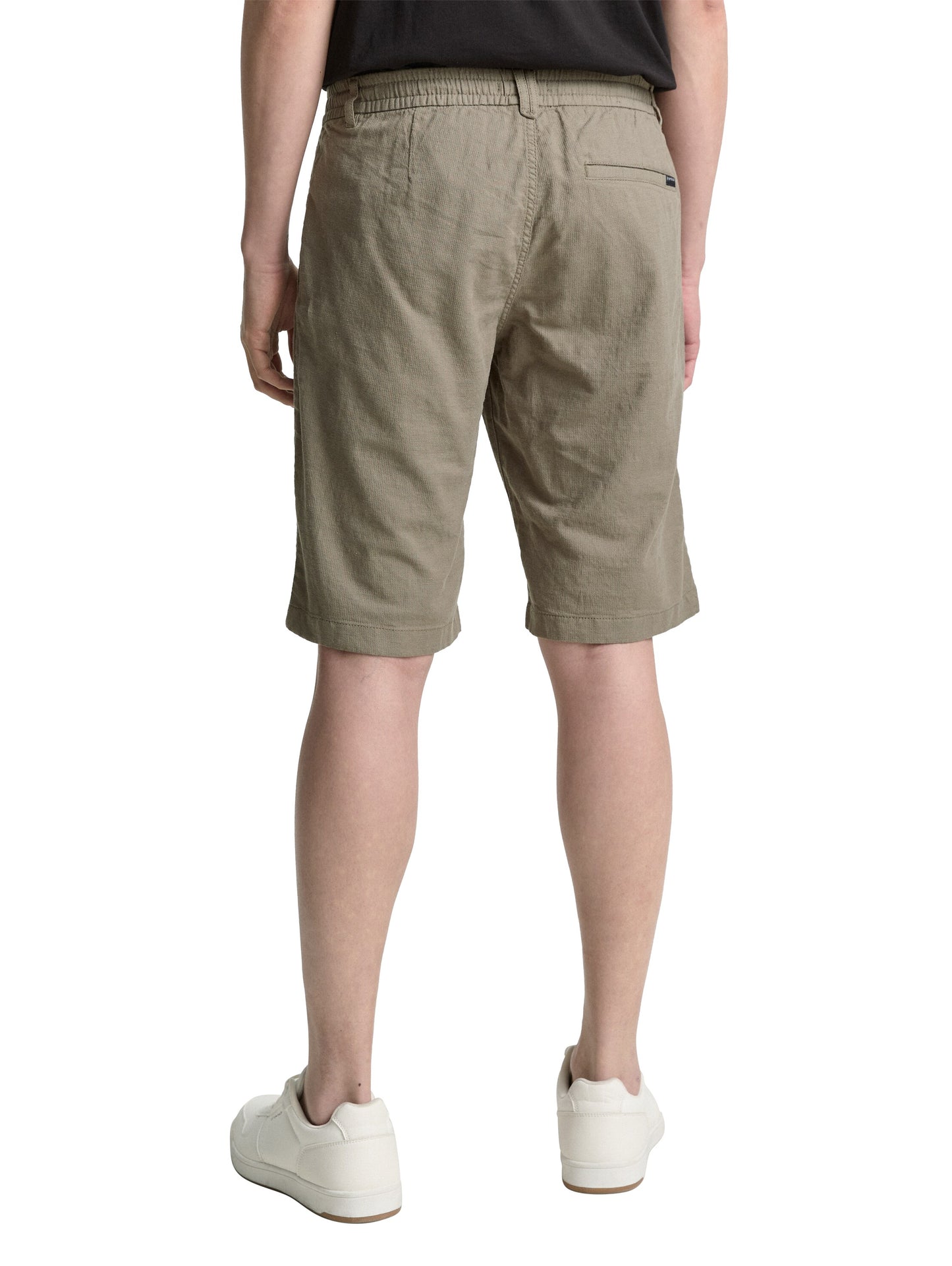 Regular Fit Shorts mit Leinenanteil