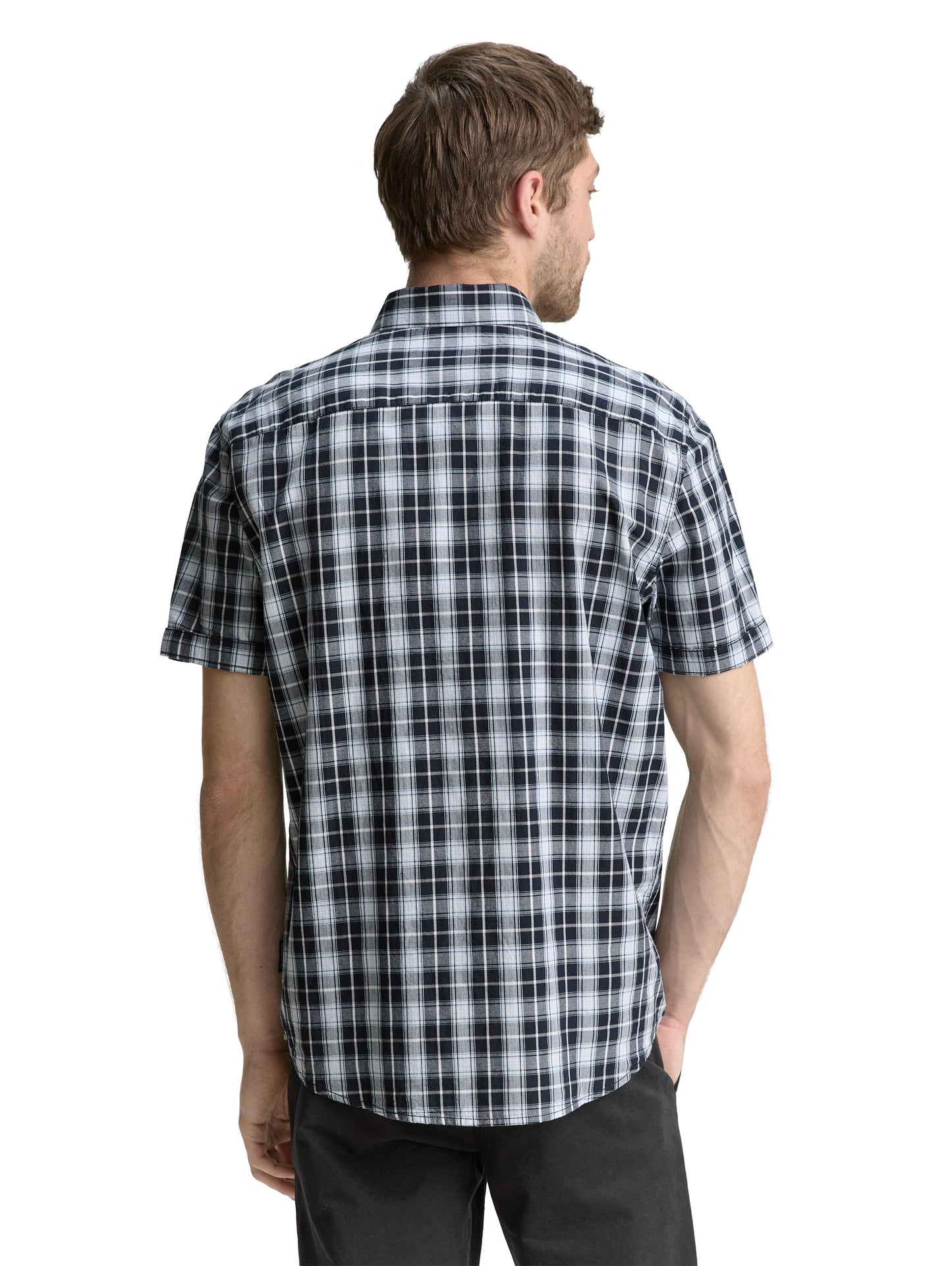 Regular Fit Kurzarmhemd mit Karomuster
