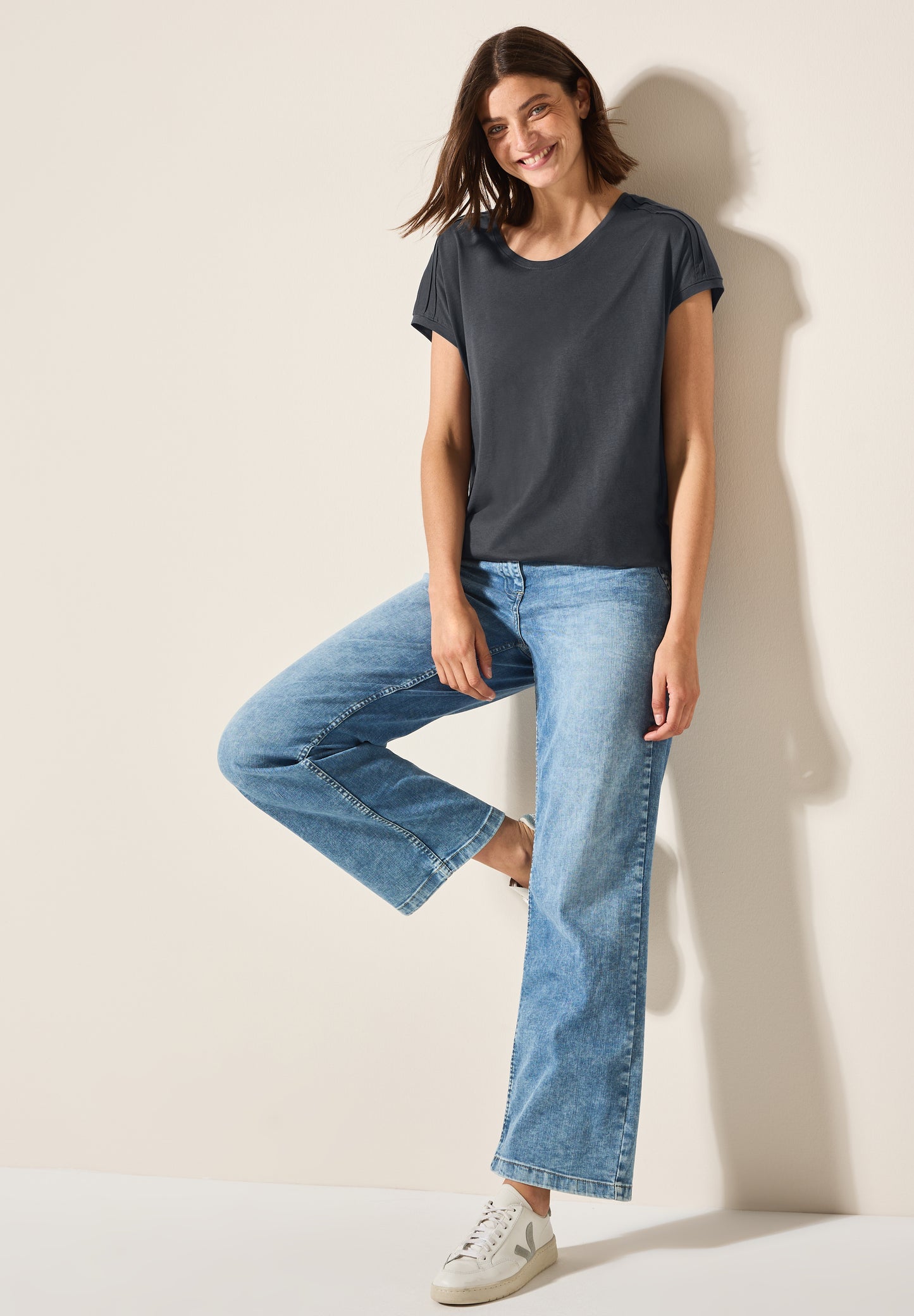 Shirt in Unifarbe