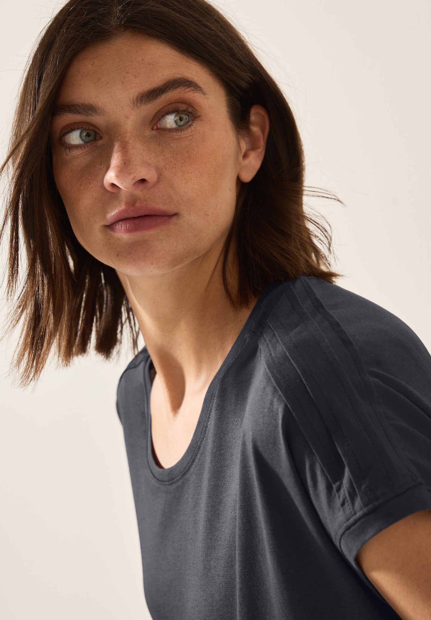 Shirt in Unifarbe
