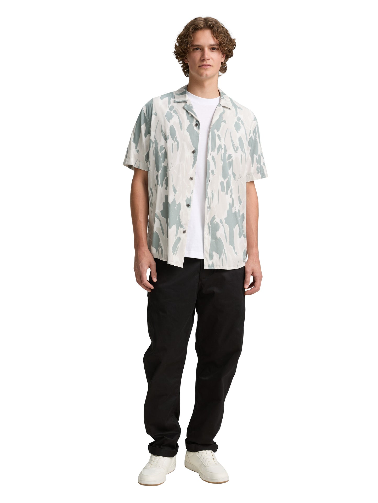 Relaxed Fit Kurzarmhemd im Hawaii-Look