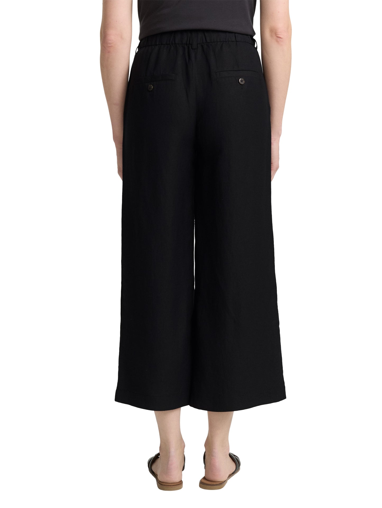 Culotte Hose mit Leinenanteil