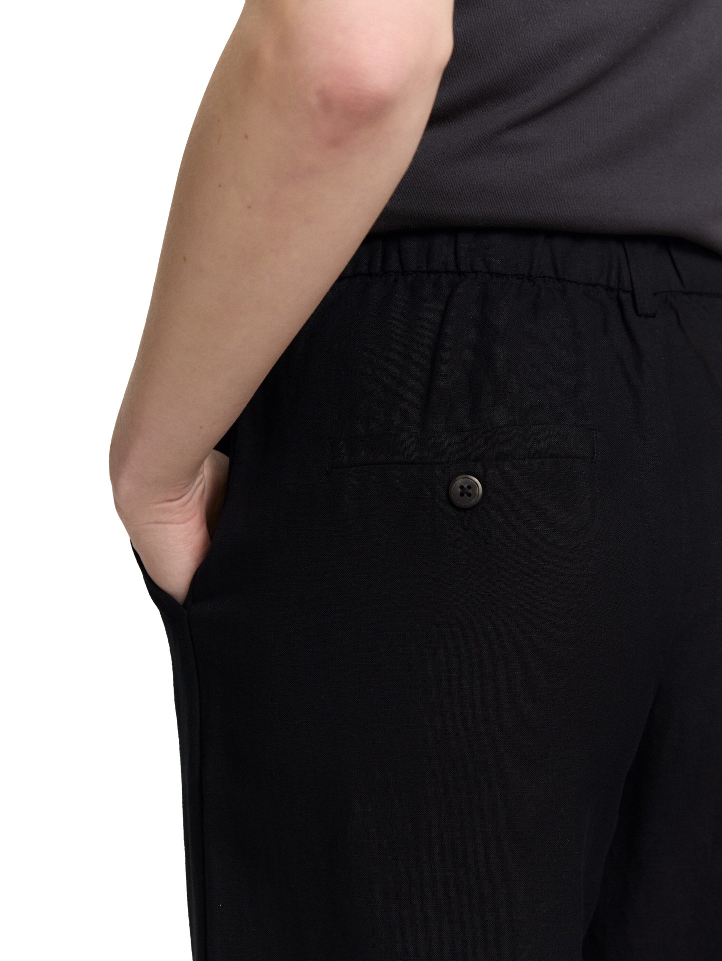 Culotte Hose mit Leinenanteil