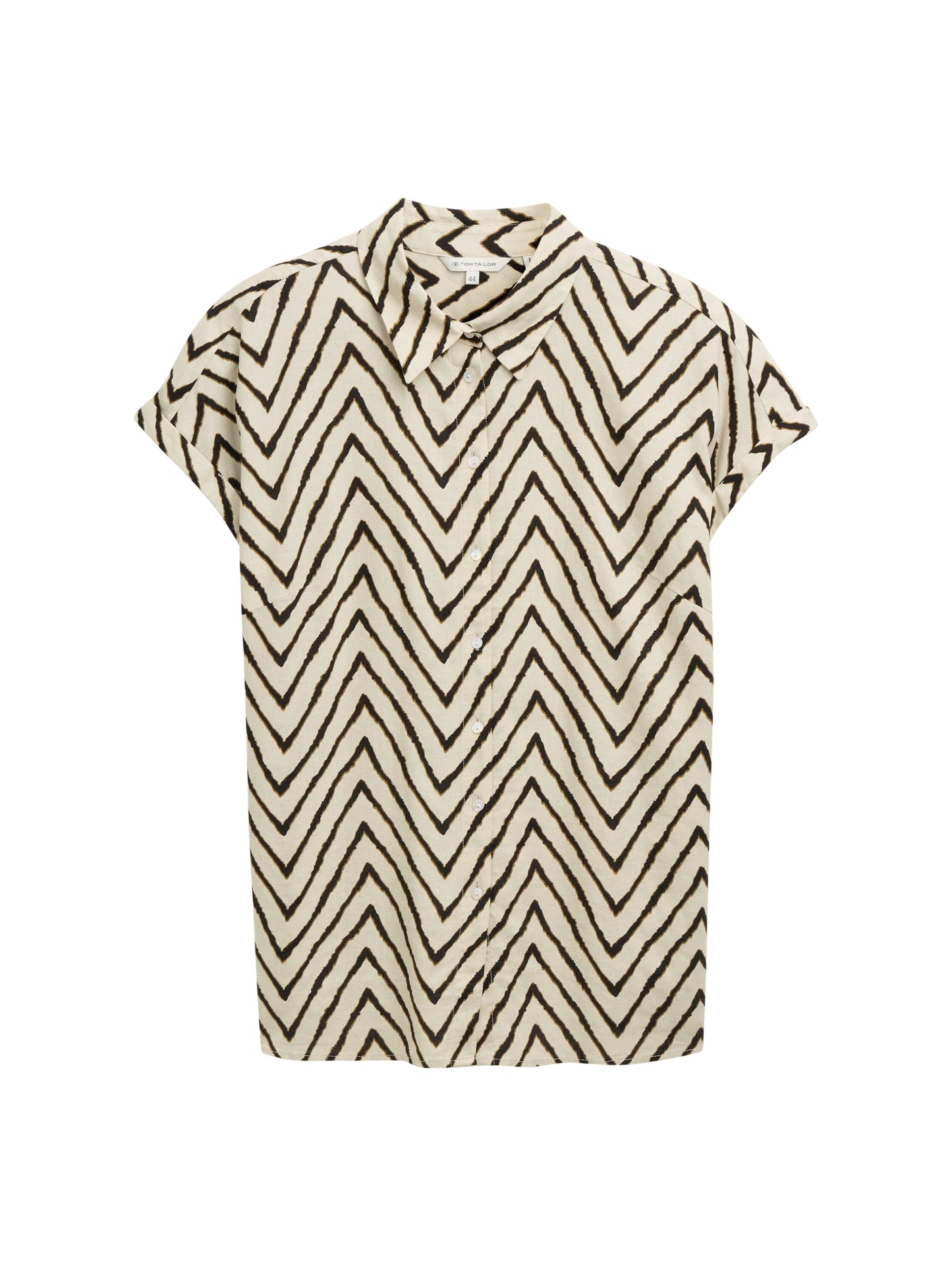 Plus Size - Loose Fit Bluse mit Leinenanteil